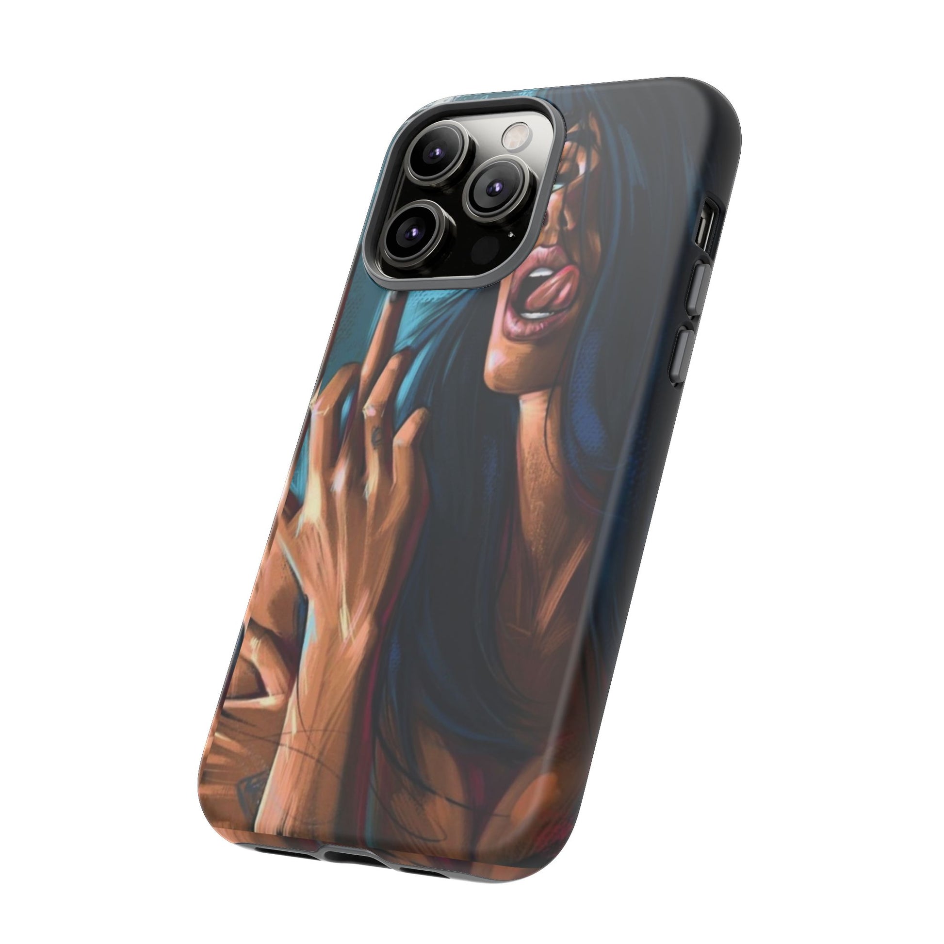Tough Girl Theme Urban Design Cases for iPhones, Samsung, and Pixel