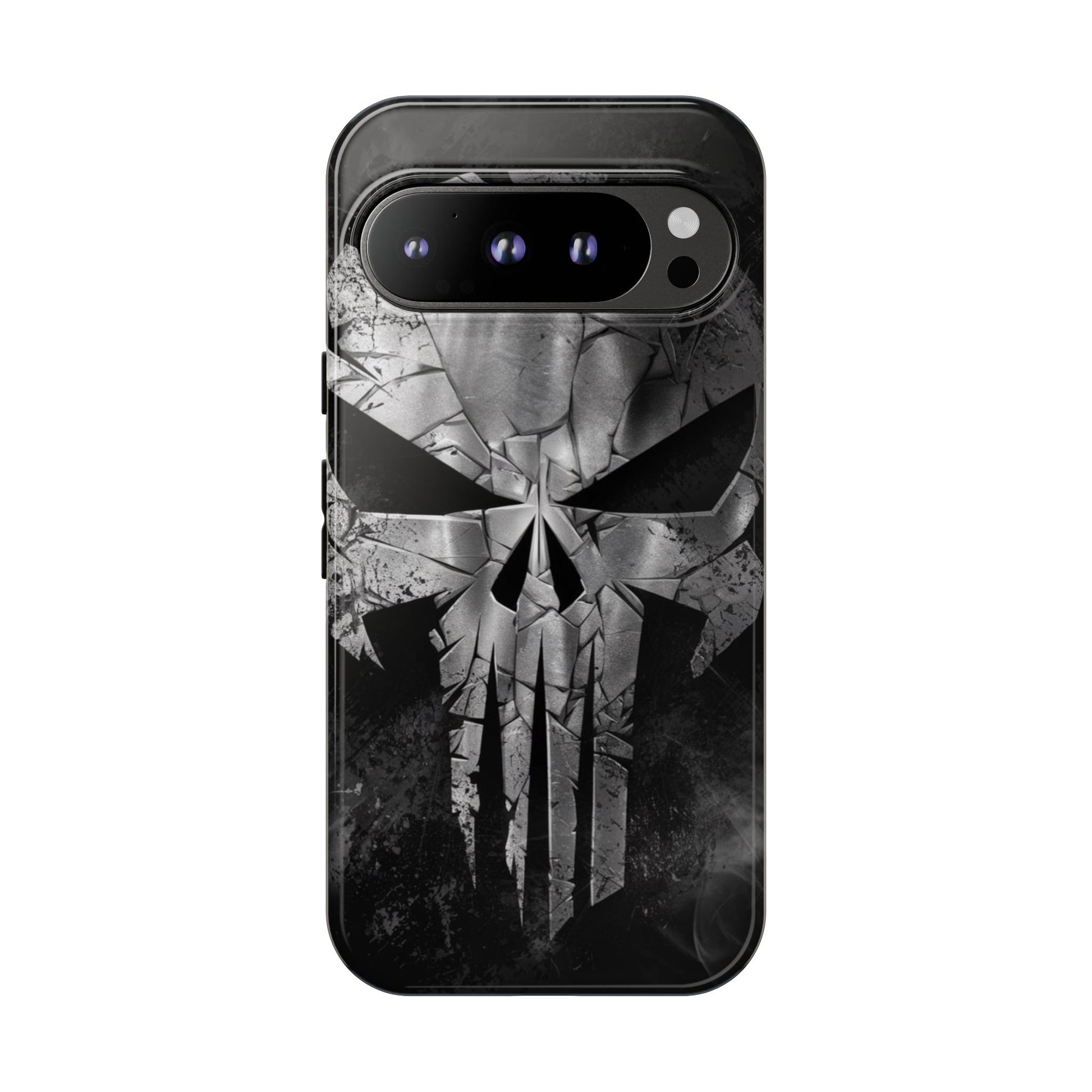 The Punisher Logo Art Tough Cases for iPhones, Samsung, and Pixel