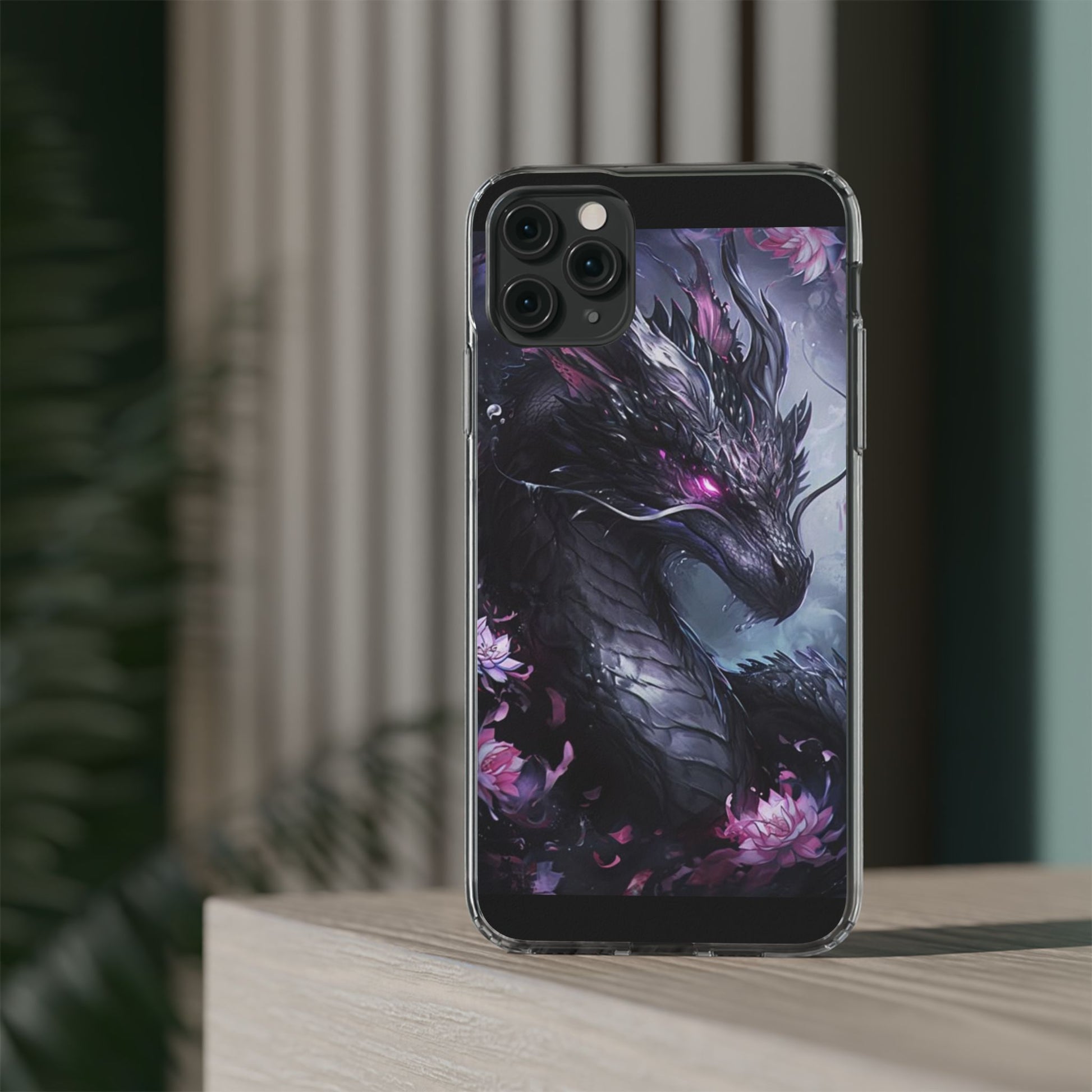 Phone Cases, Purple Dragon Design, iPhone Samsung Case, Protective Cover, Unique