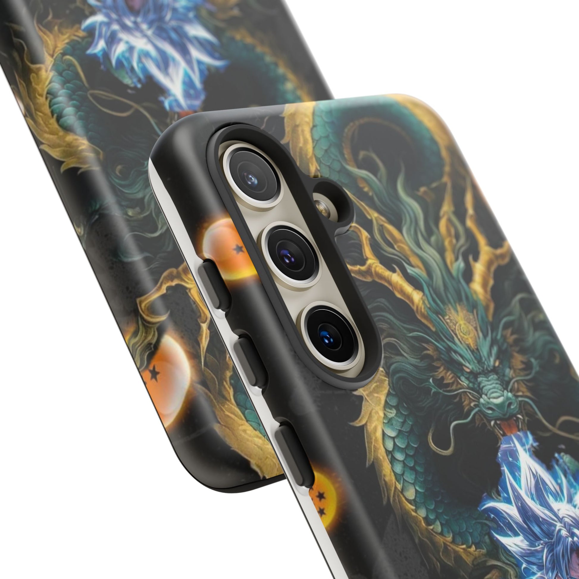 Anime Goku x Shenron Dragonball Z Tough Cases for iPhones, Samsung, and Pixel