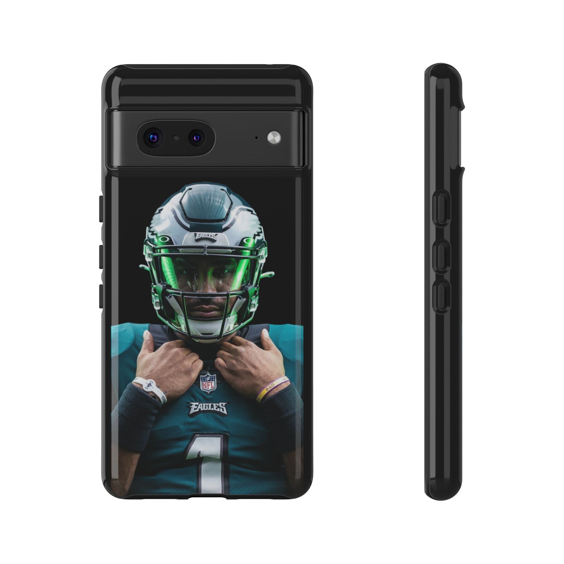 Eagles Football Jalen Hurts Tough Cases for iPhones, Samsung, and Pixel