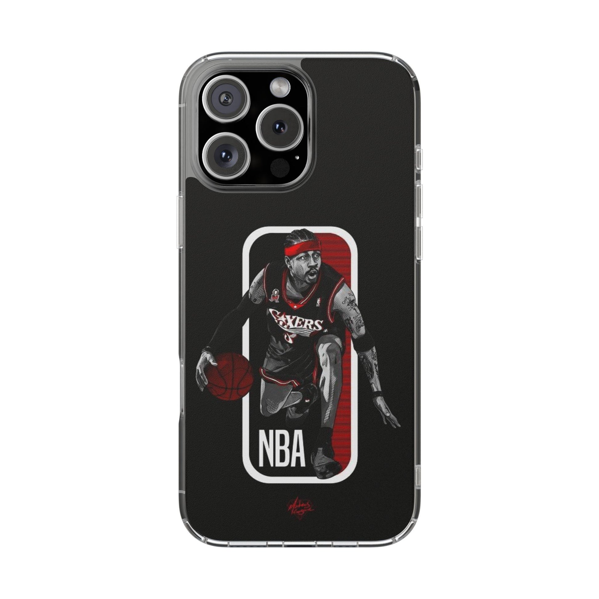 Iverson Ballin' themed Basketball Inspired design Clear Phone Cases