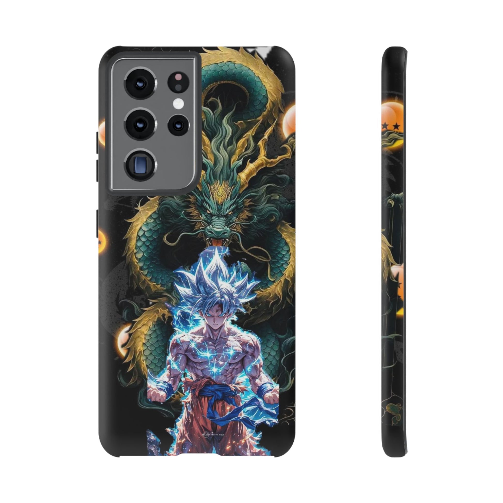 Anime Goku x Shenron Dragonball Z Tough Cases for iPhones, Samsung, and Pixel