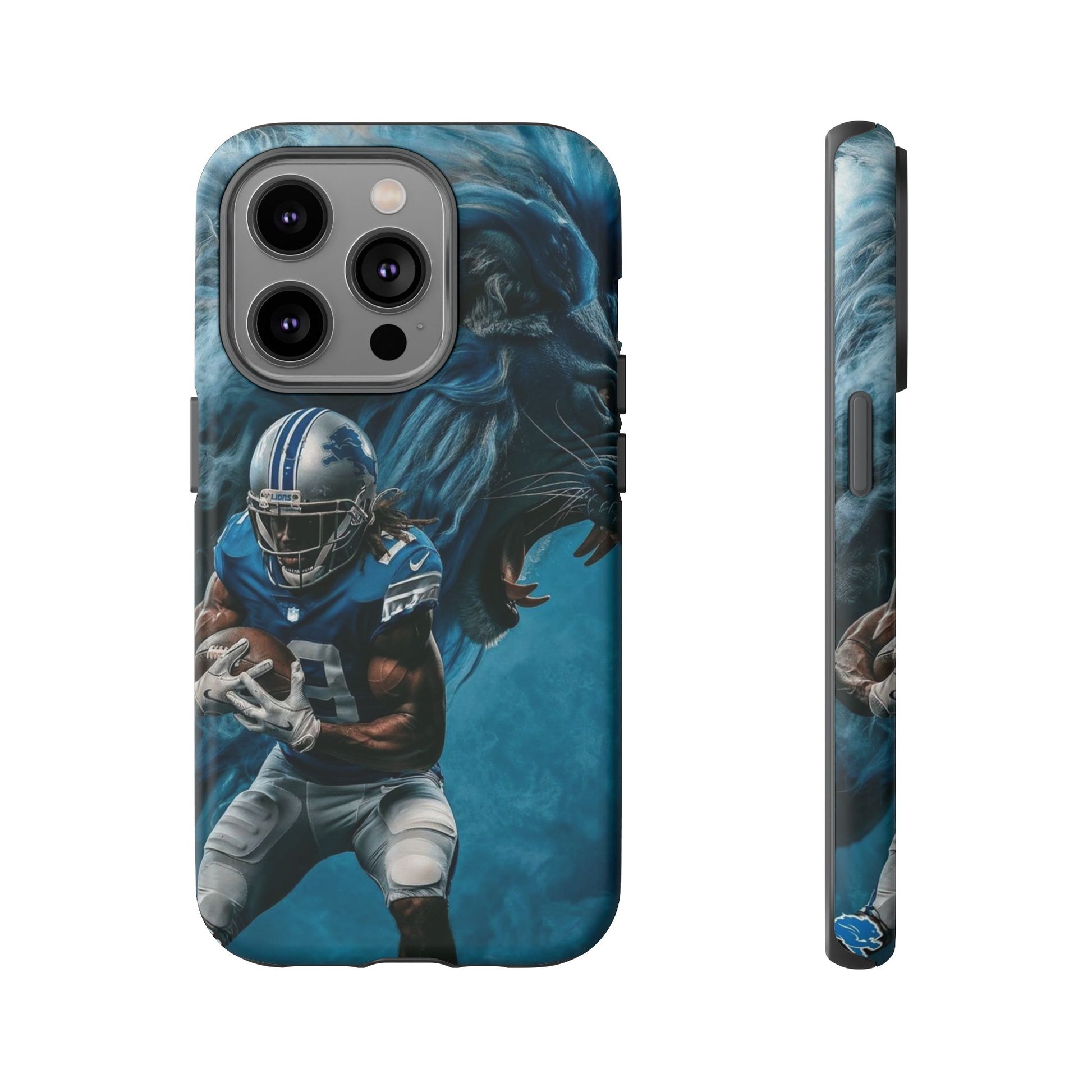 Detroit Lions Player Football Phone Case, Tough Cases for iPhones, Samsung, and Pixel