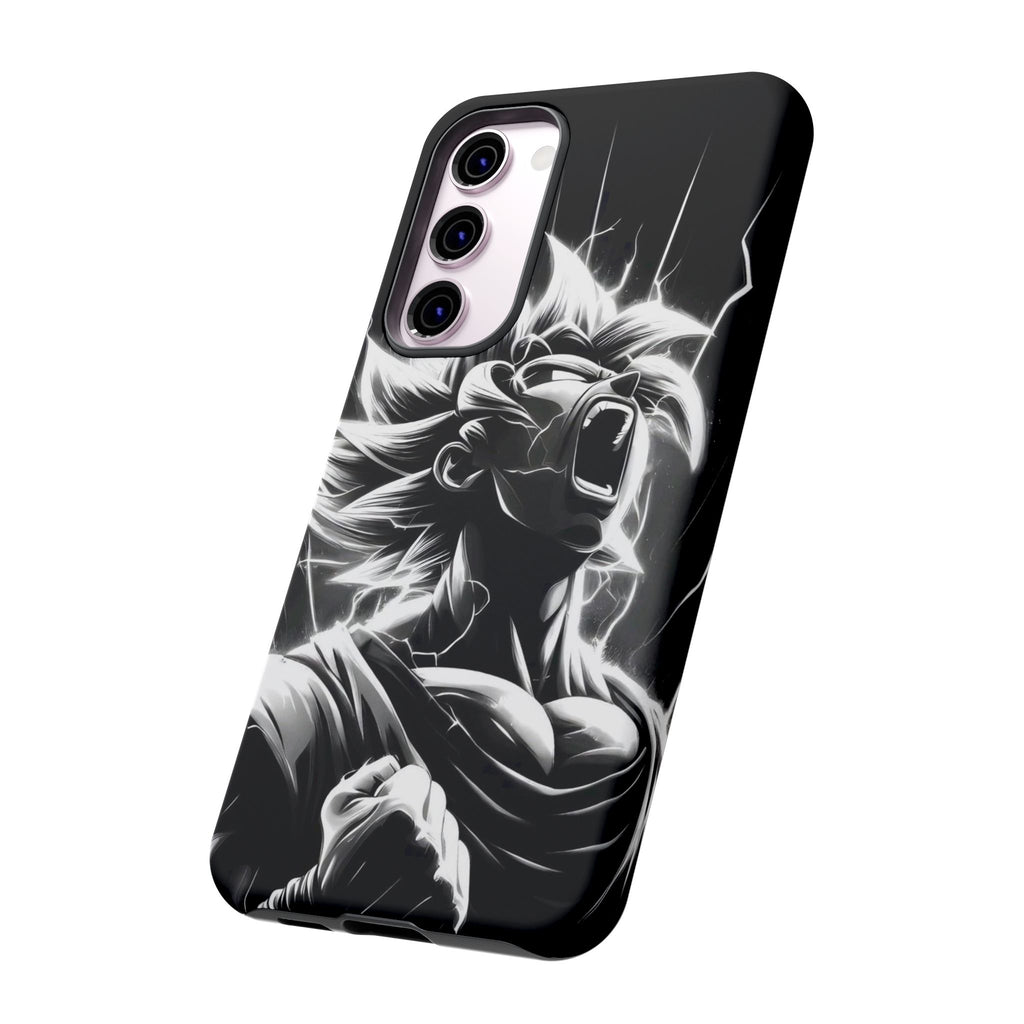 Anime Saiyan Rage Dragon ball Z Tough Cases for iPhones, Samsung, and Pixel