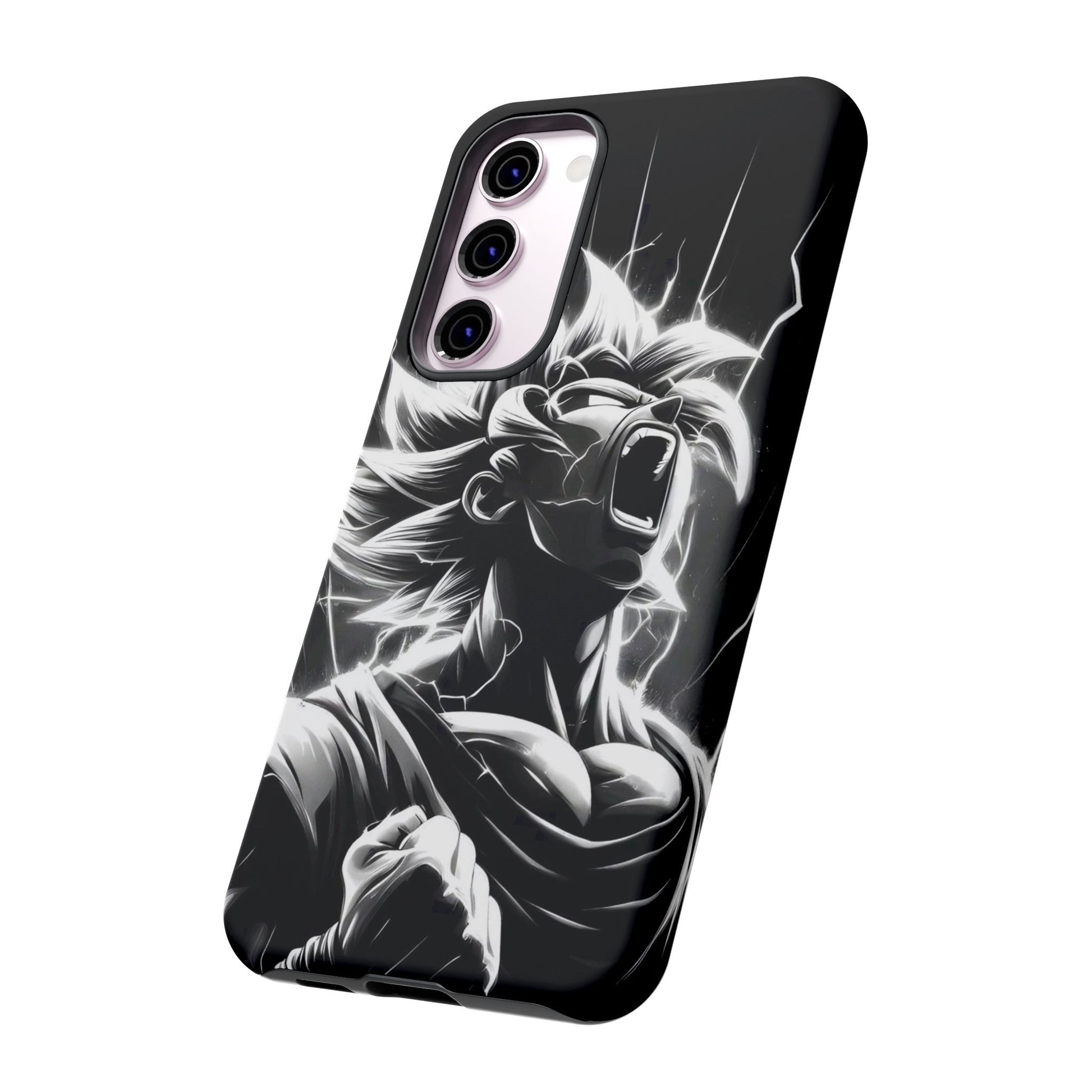 Anime Saiyan Rage Dragon ball Z Tough Cases for iPhones, Samsung, and Pixel
