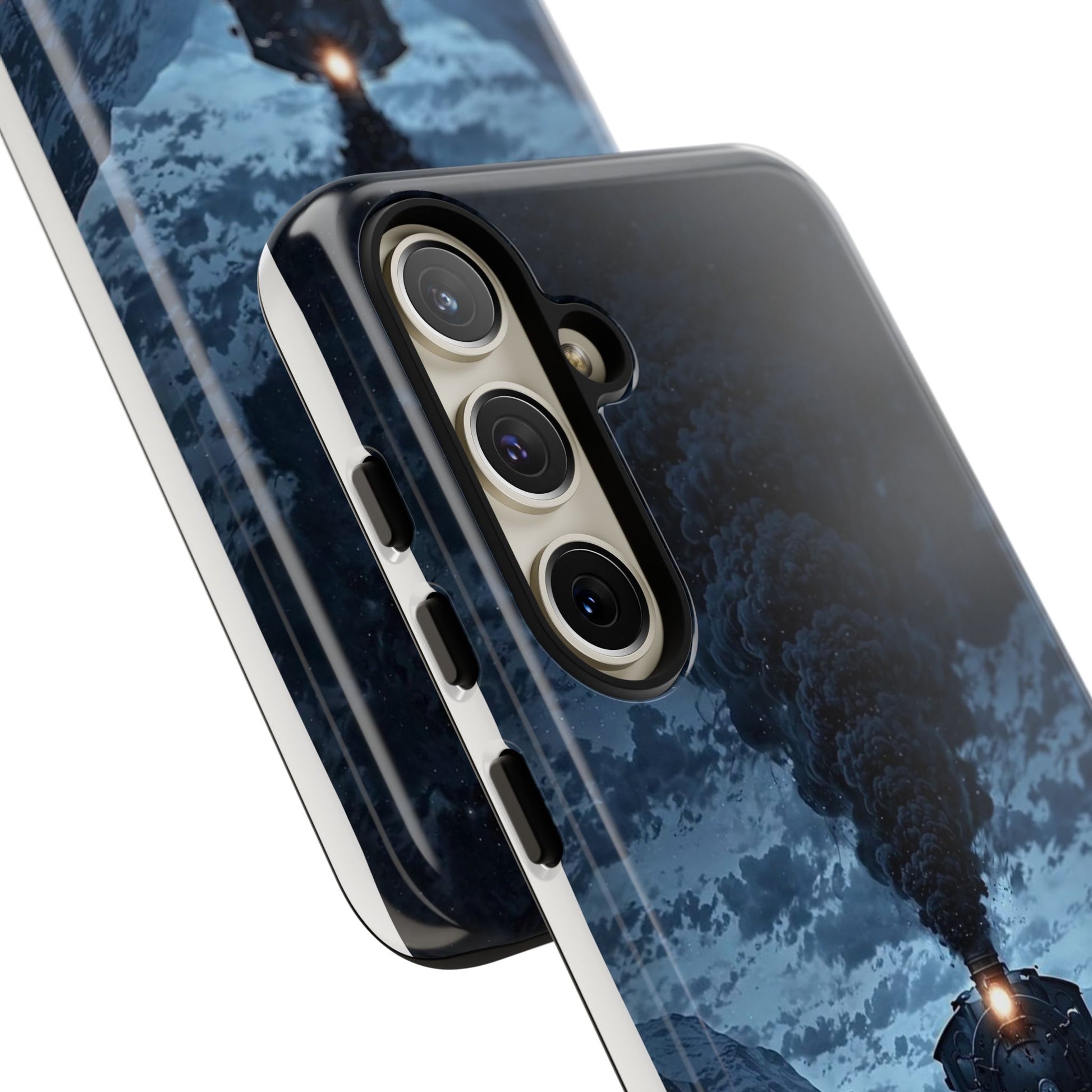 Steam Engine Train Themed Tough Cases for iPhones, Samsung, and Pixel