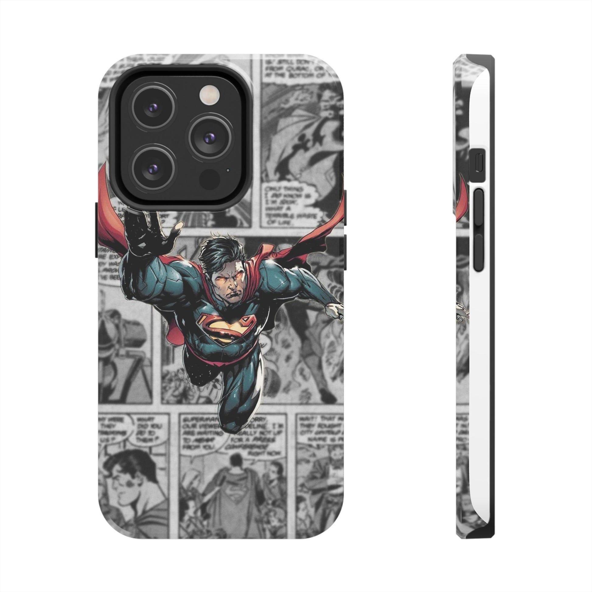Superman Comic Book Page Theme Phone Cases for Iphones & Samsung Phones
