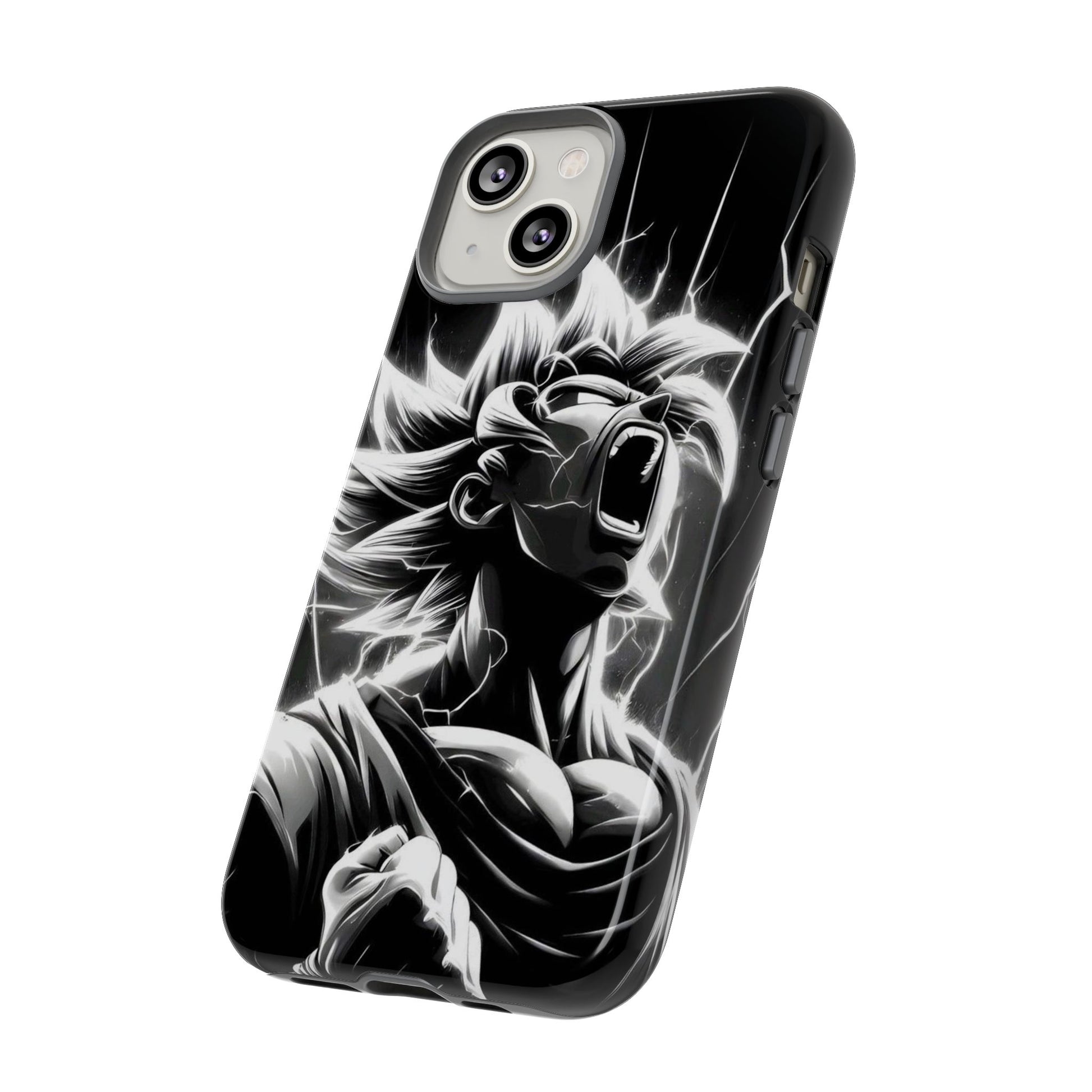 Anime Saiyan Rage Dragon ball Z Tough Cases for iPhones, Samsung, and Pixel
