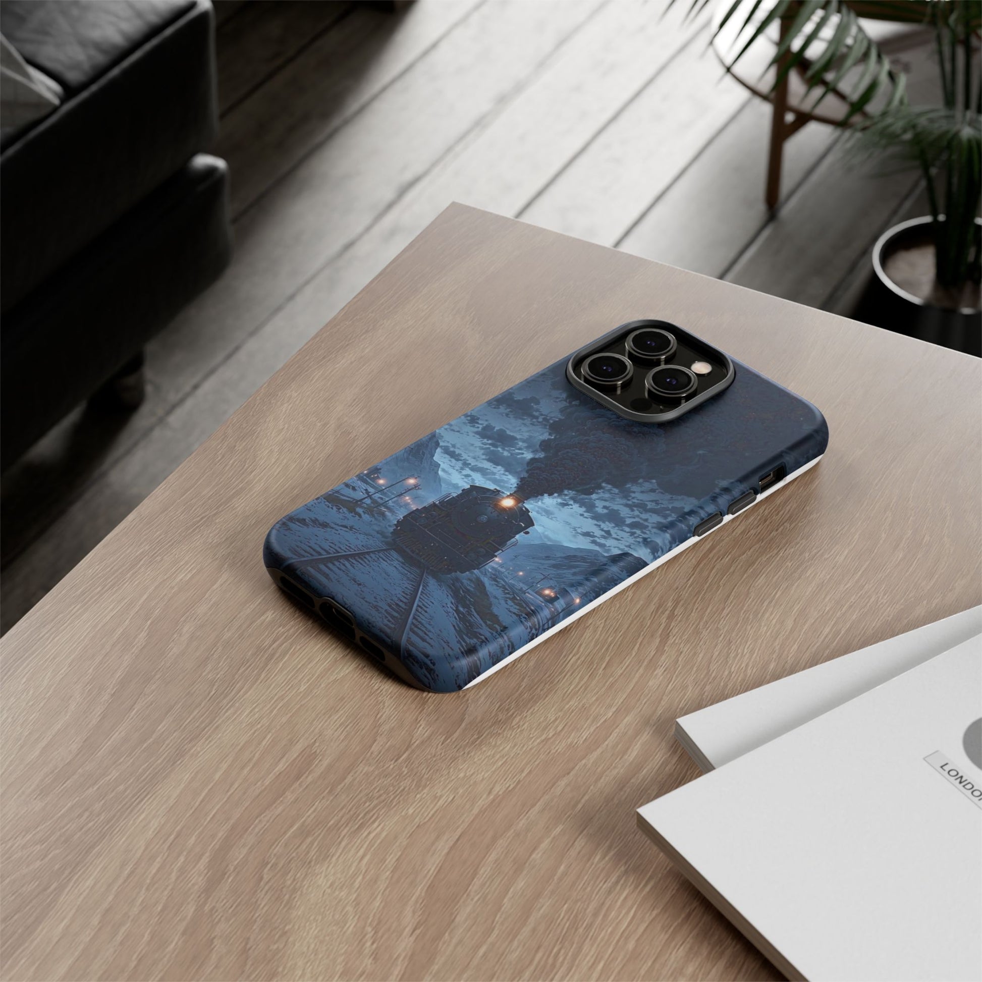 Steam Engine Train Themed Tough Cases for iPhones, Samsung, and Pixel