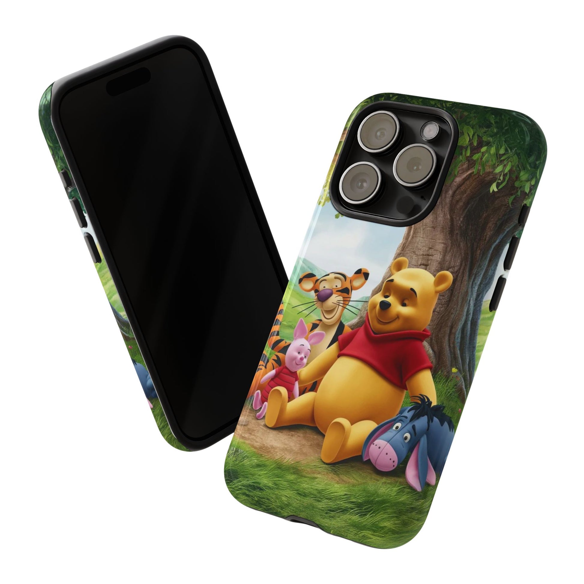 Cute Pooh Bear Phone Case, Tough Cases, Disney Phone for iPhones, Samsung, and Pixel