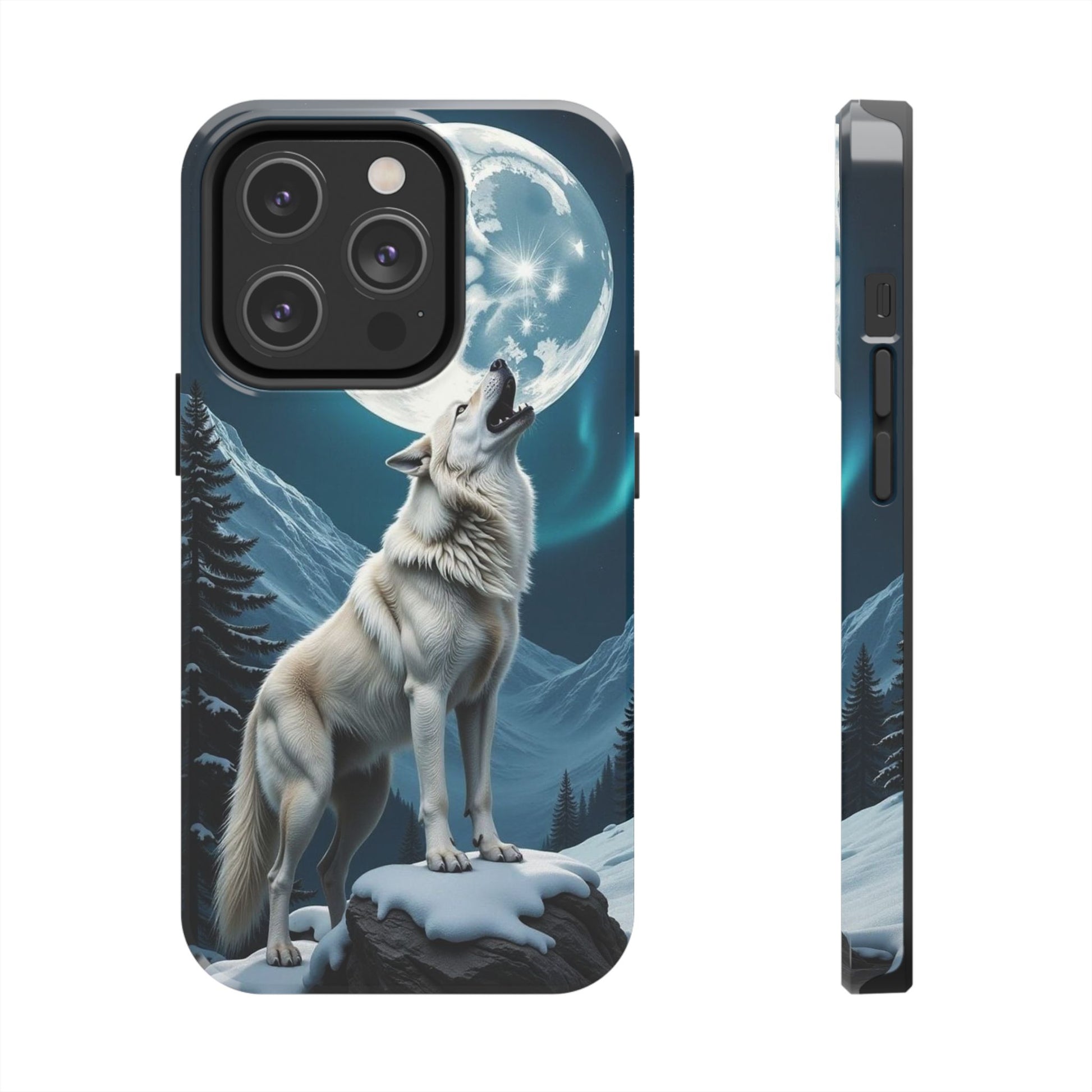 Howling Wolf Theme Phone Cases for iPhones & Samsung Phones