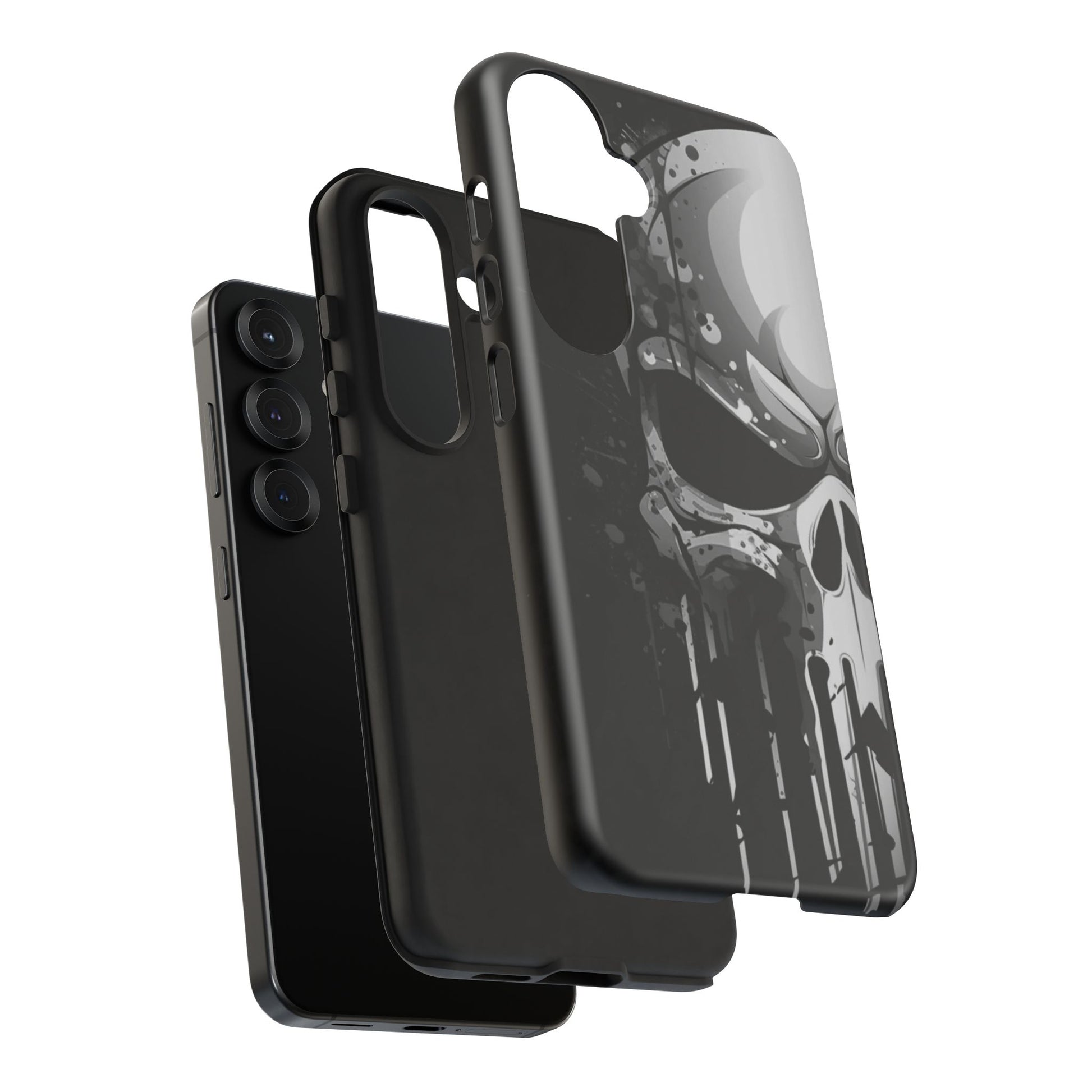 Punisher Skull Tough Cases for iPhones, Samsung, and Pixel
