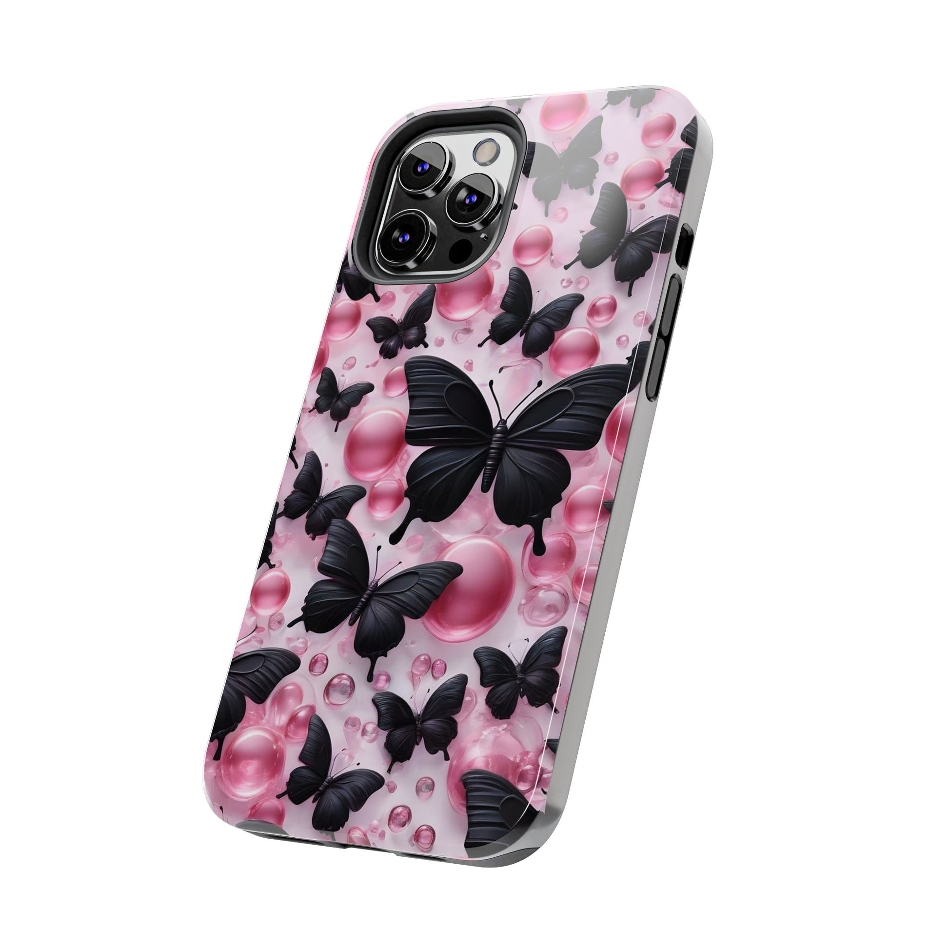 Pearls and Butterflies Theme Phone Cases for iPhones & Samsung Phones