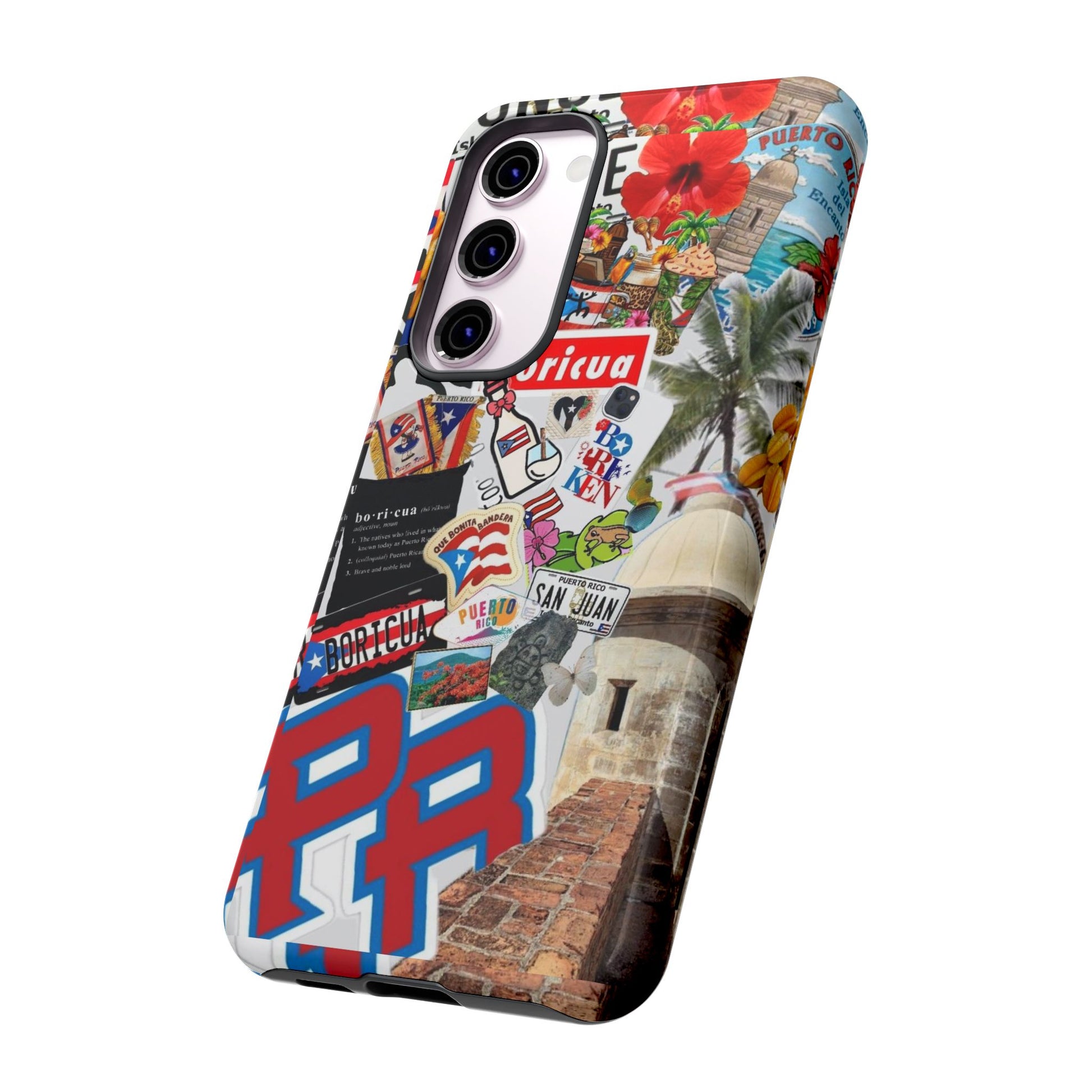 Puerto Rico Boricua Art Tough Cases for iPhones, Samsung, and Pixel