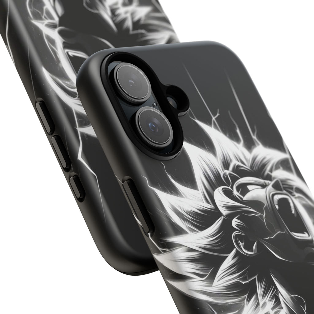 Anime Saiyan Rage Dragon ball Z Tough Cases for iPhones, Samsung, and Pixel