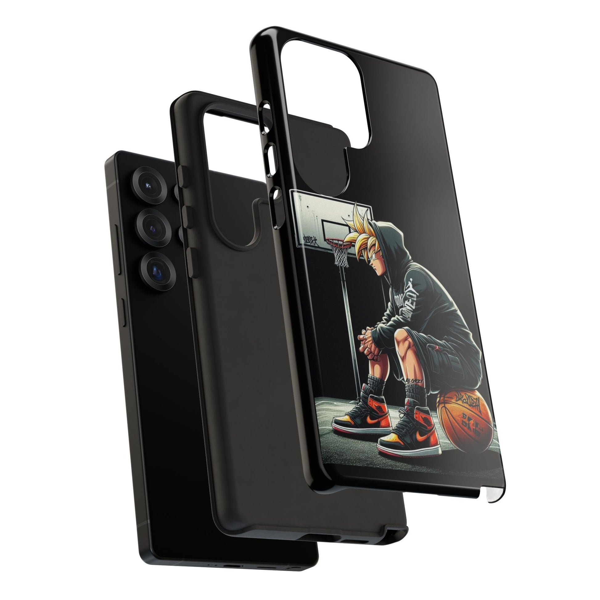 Son Goku Basketball Tough Cases for iPhones, Samsung, and Pixel