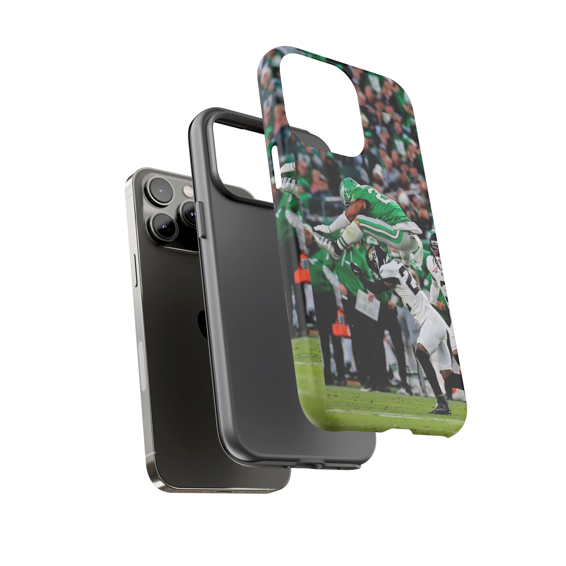 Saquon Barkley The Huddle Eagles Football Tough Cases for iPhones, Samsung, and Pixel