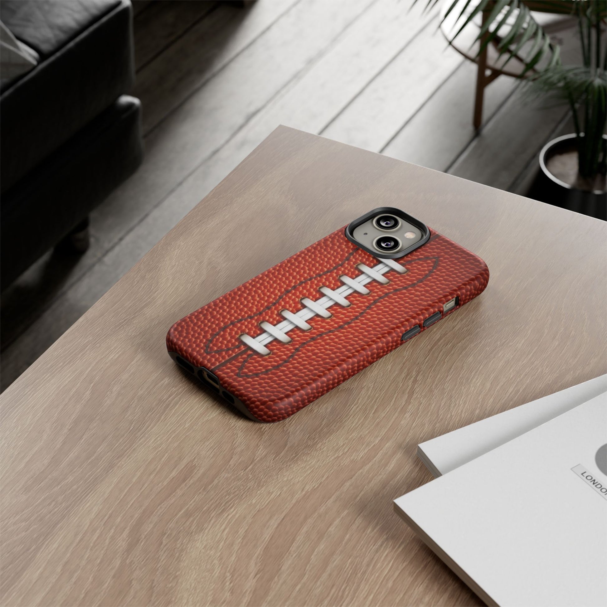 Football Pigskin Print Tough Cases for iPhones, Samsung, and Pixel