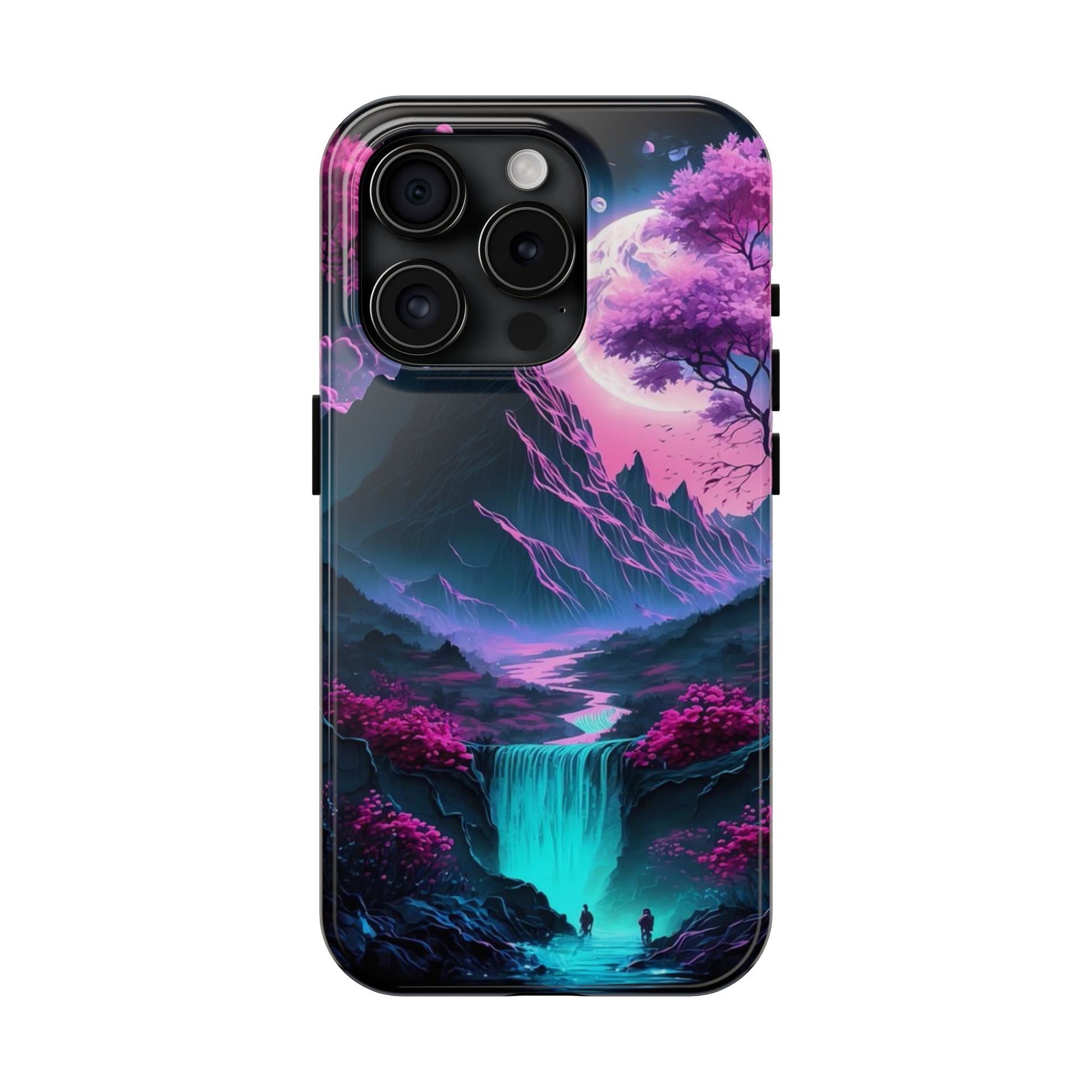 Cherry Blossoms in Japan Themed Tough Phone Cases for Iphones & Samsung Phones