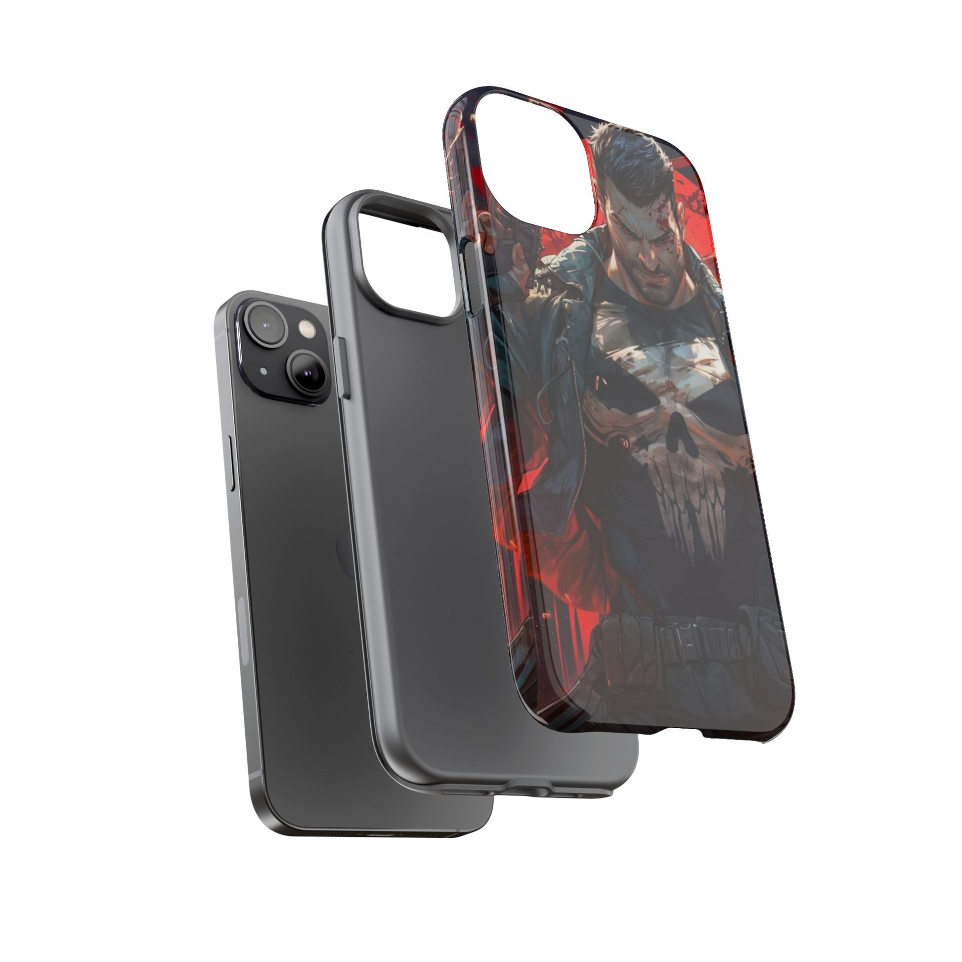 Punisher Tough Cases for iPhones, Samsung, and Pixel