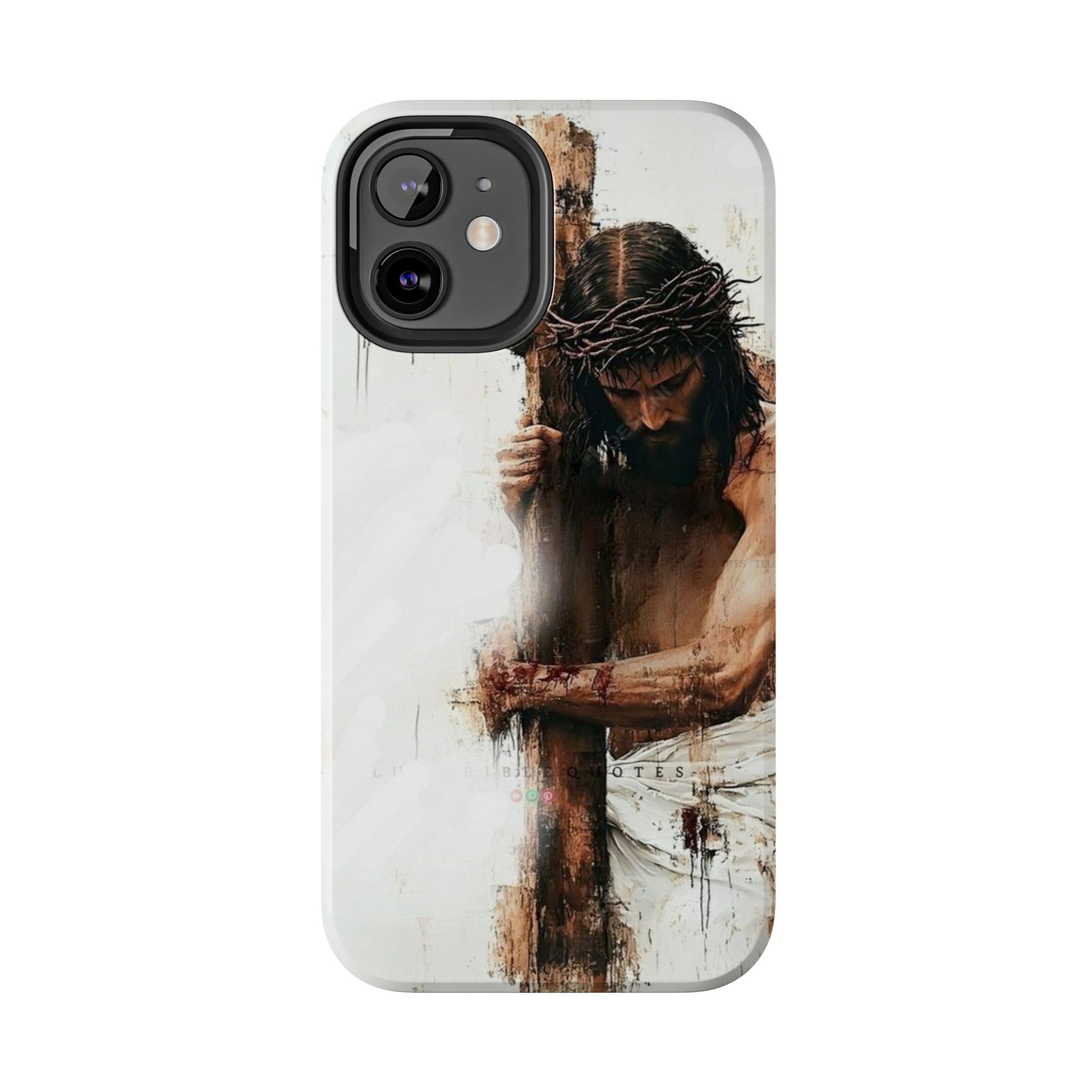 Christian Art Jesus Carrying Cross Phone Case for iPhone & Samsung Galaxy Phones