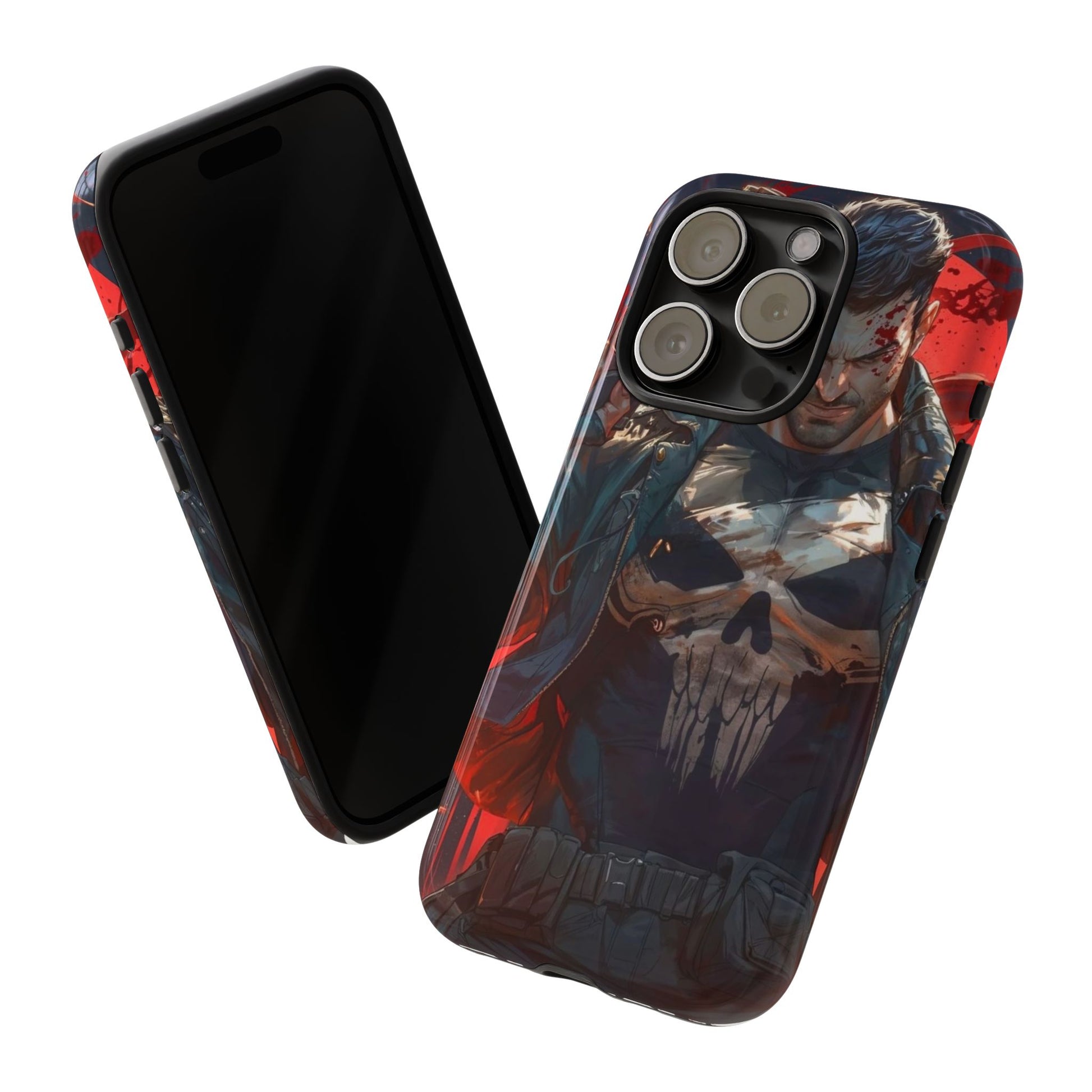 Punisher Tough Cases for iPhones, Samsung, and Pixel