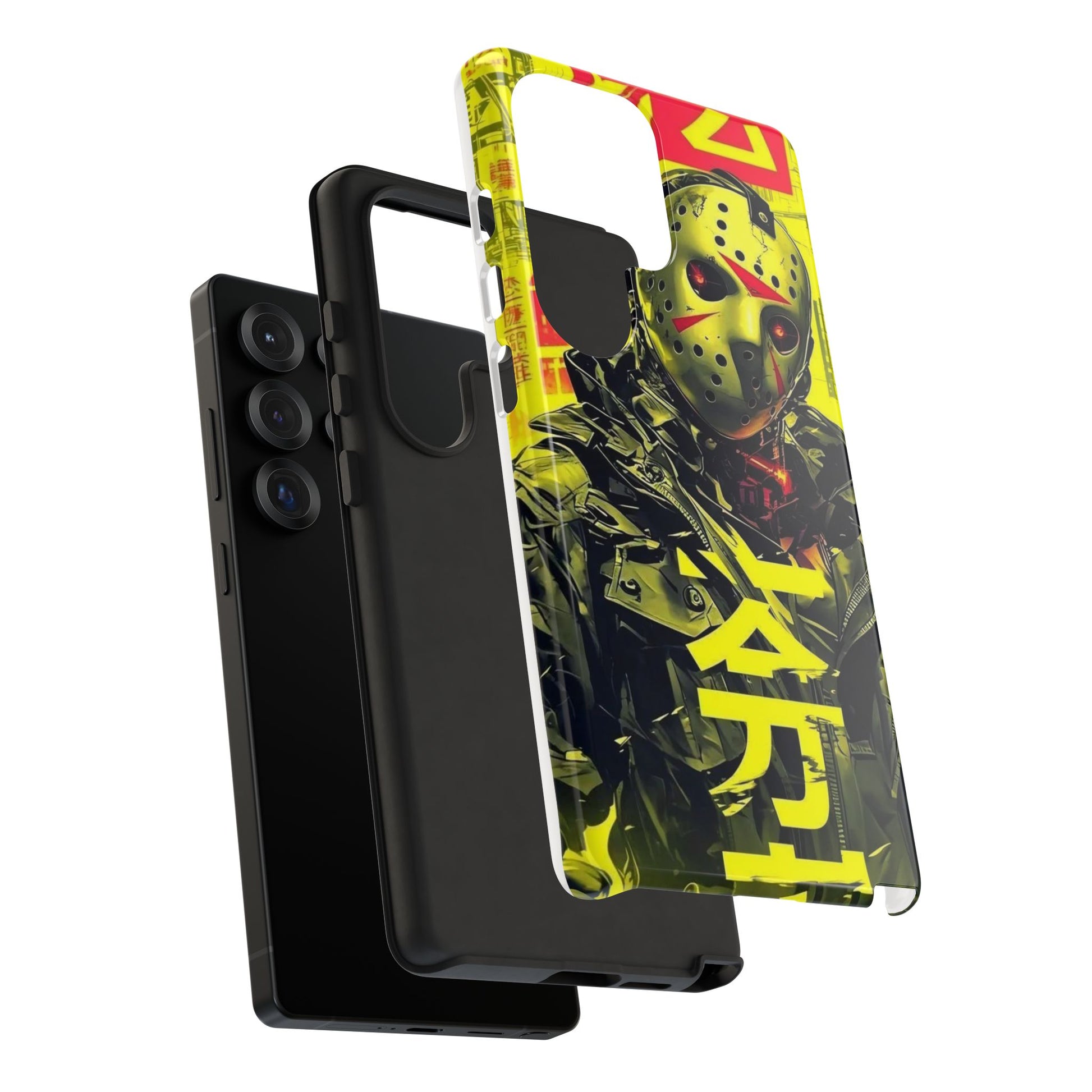 Cyberpunk X Jason Voorhees Tough Cases for iPhones, Samsung, and Pixel