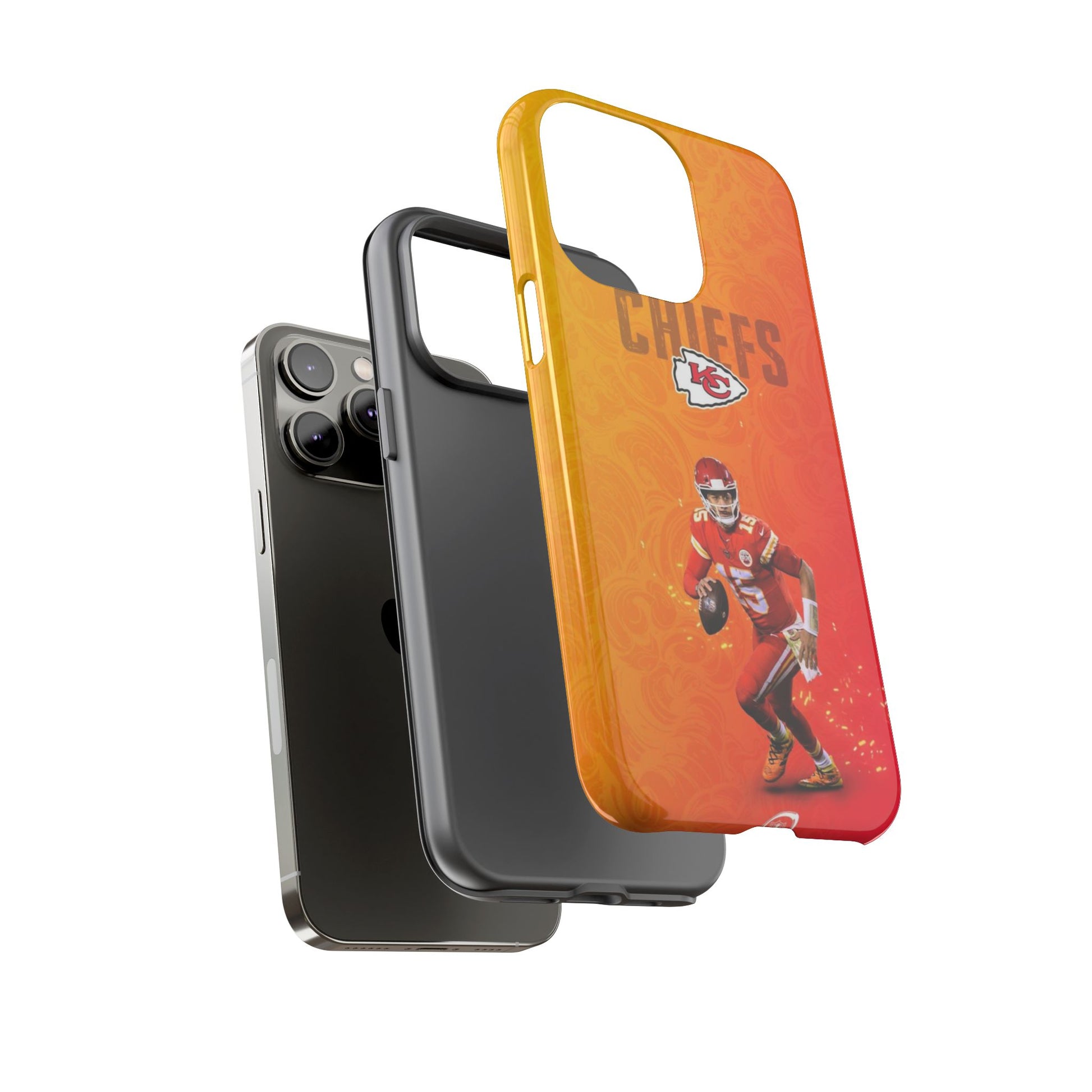 Kansas City Chiefs Patrick Mahomes Football Tough Cases for iPhones, Samsung, and Pixel