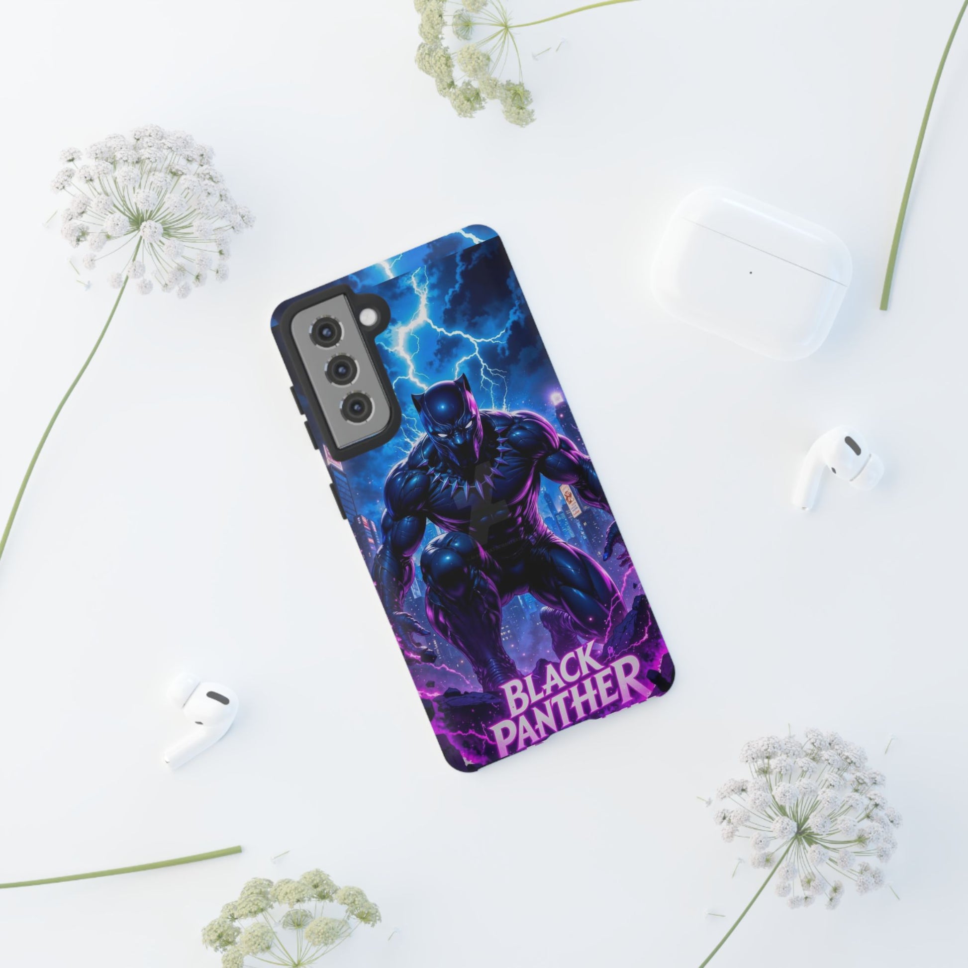Black Panther Phone Case, Tough Cases for iPhones, Samsung, and Pixel