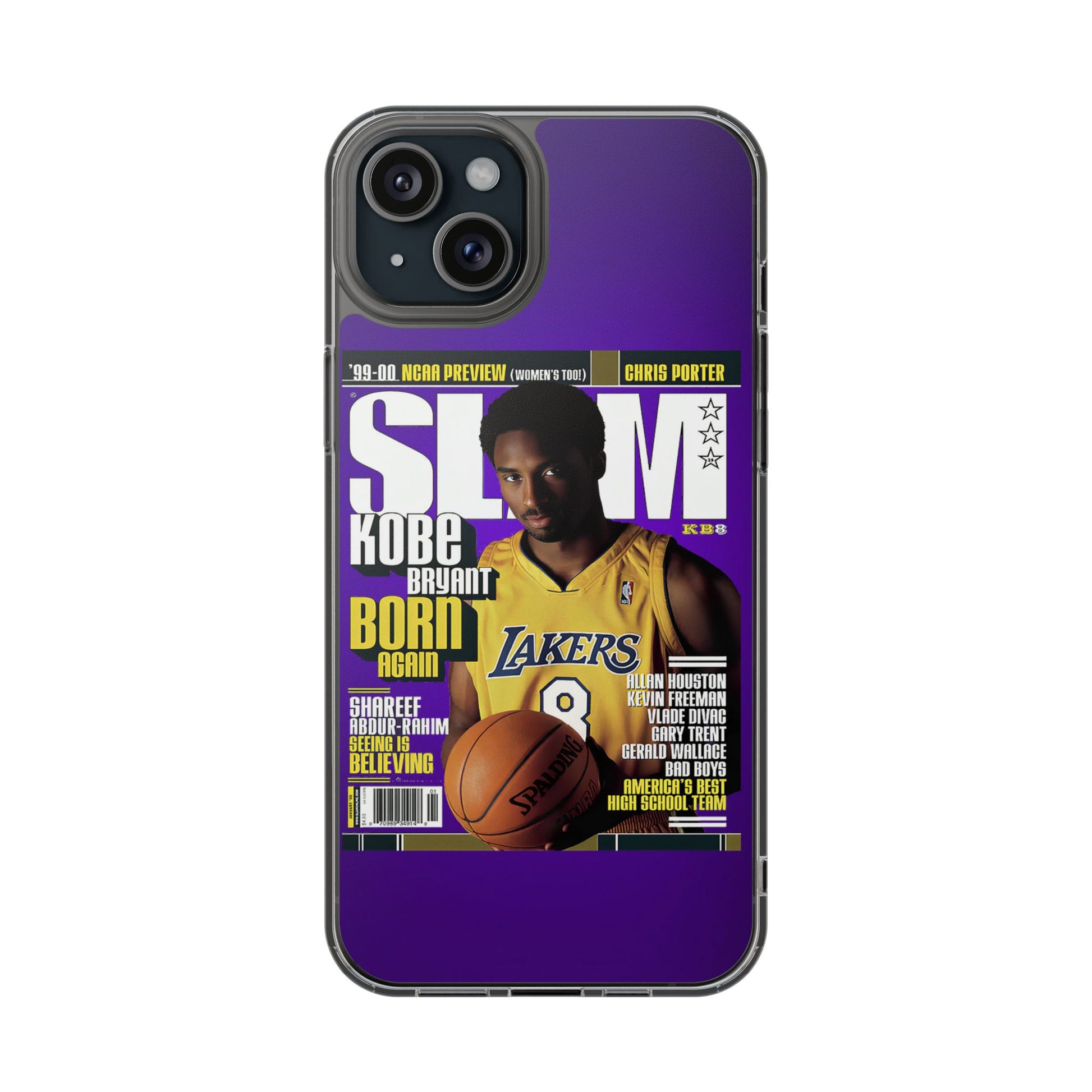 SLAM Cover Kobe Basketball Inspired design Clear Phone Cases