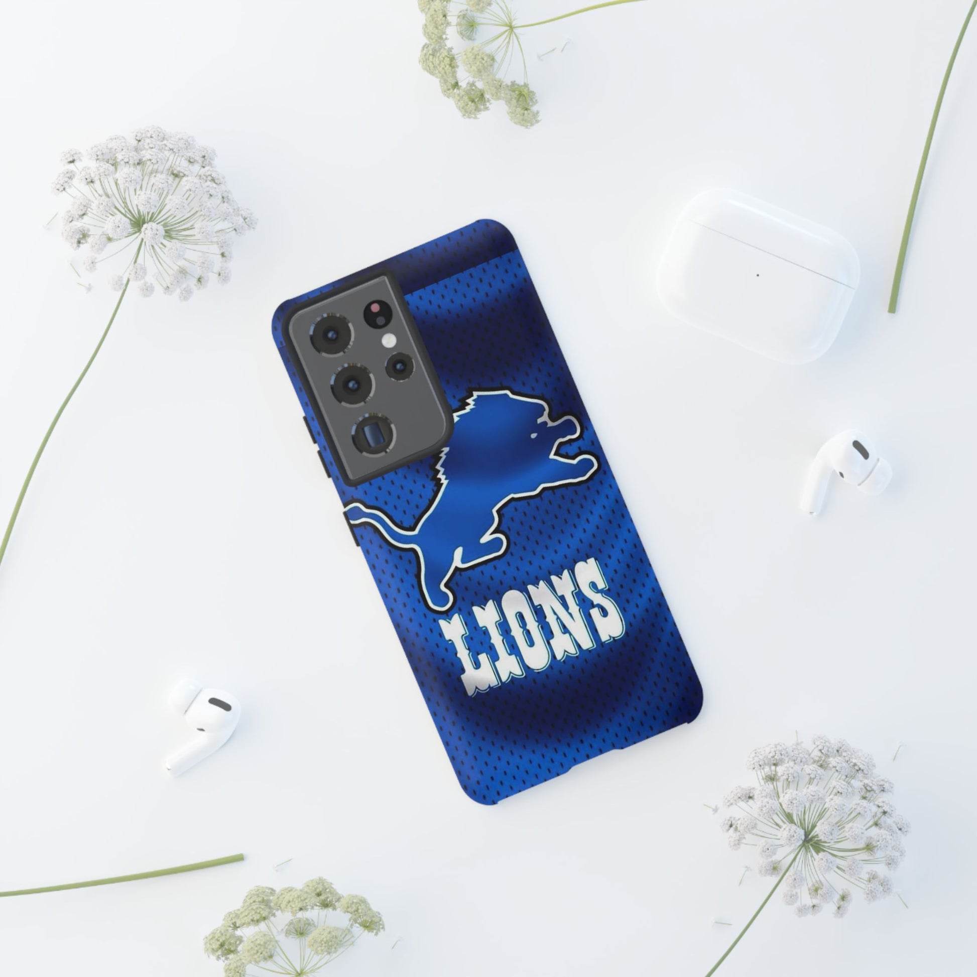 Detroit Lions Football Jersey Phone Case, Tough Cases for iPhones, Samsung, and Pixel