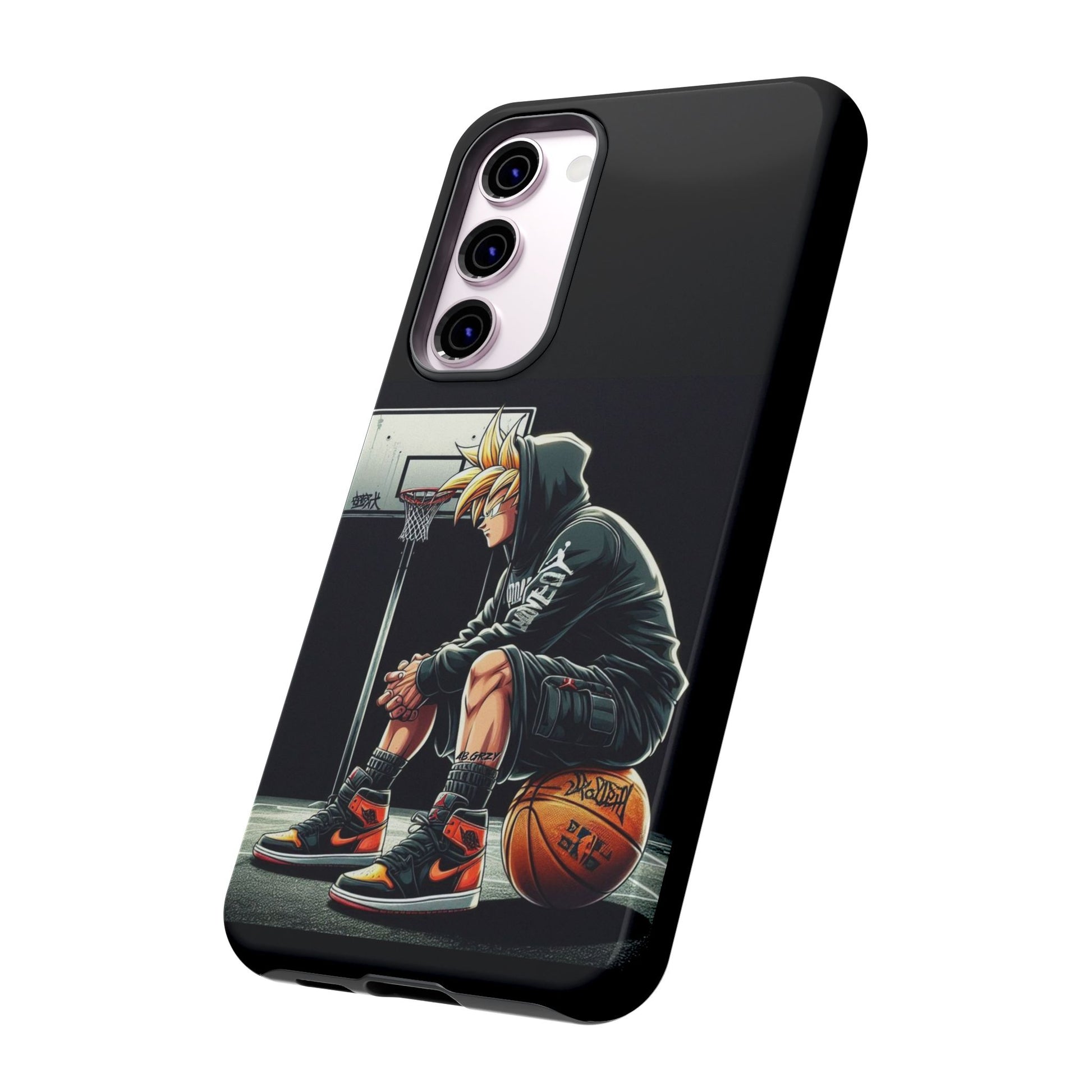 Son Goku Basketball Tough Cases for iPhones, Samsung, and Pixel