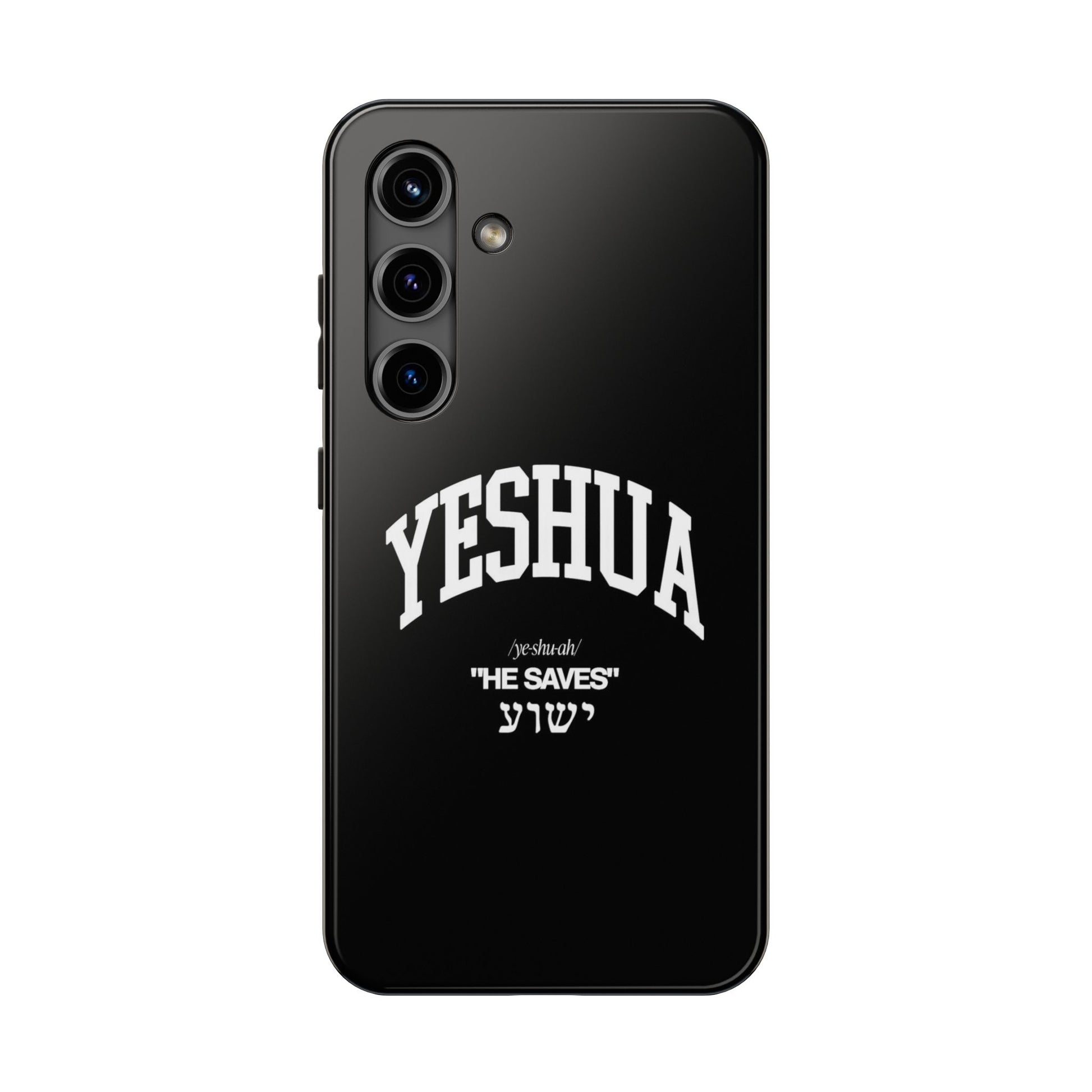 Yeshua He Saves Christian Theme Phone Cases for iPhones & Samsung Phones