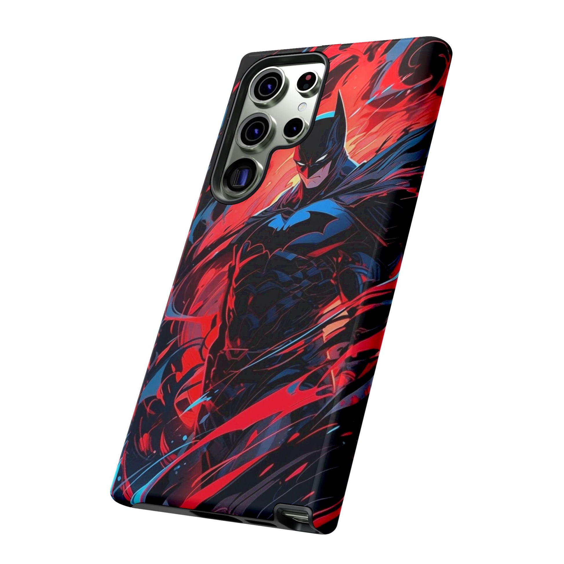 The Dark Knight Batman Art Tough Cases for iPhones, Samsung, and Pixel