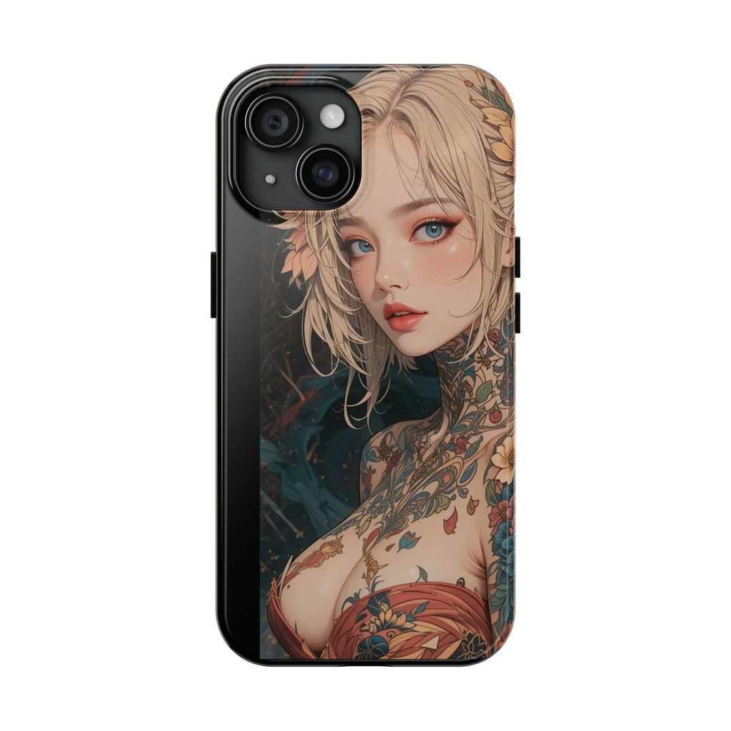 Tattoo Anime Girl Inspired Phone Cases for Iphones & Samsung Phones