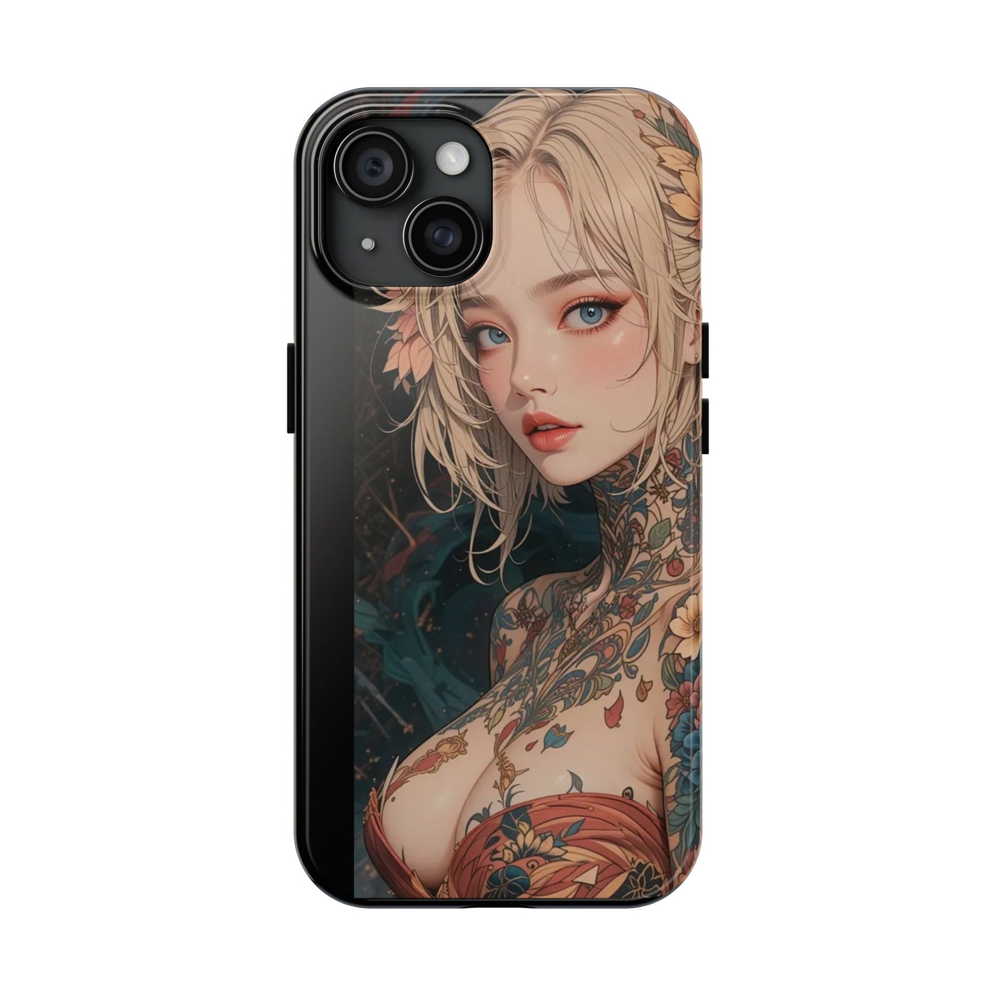 Tattoo Anime Girl Inspired Phone Cases for Iphones & Samsung Phones