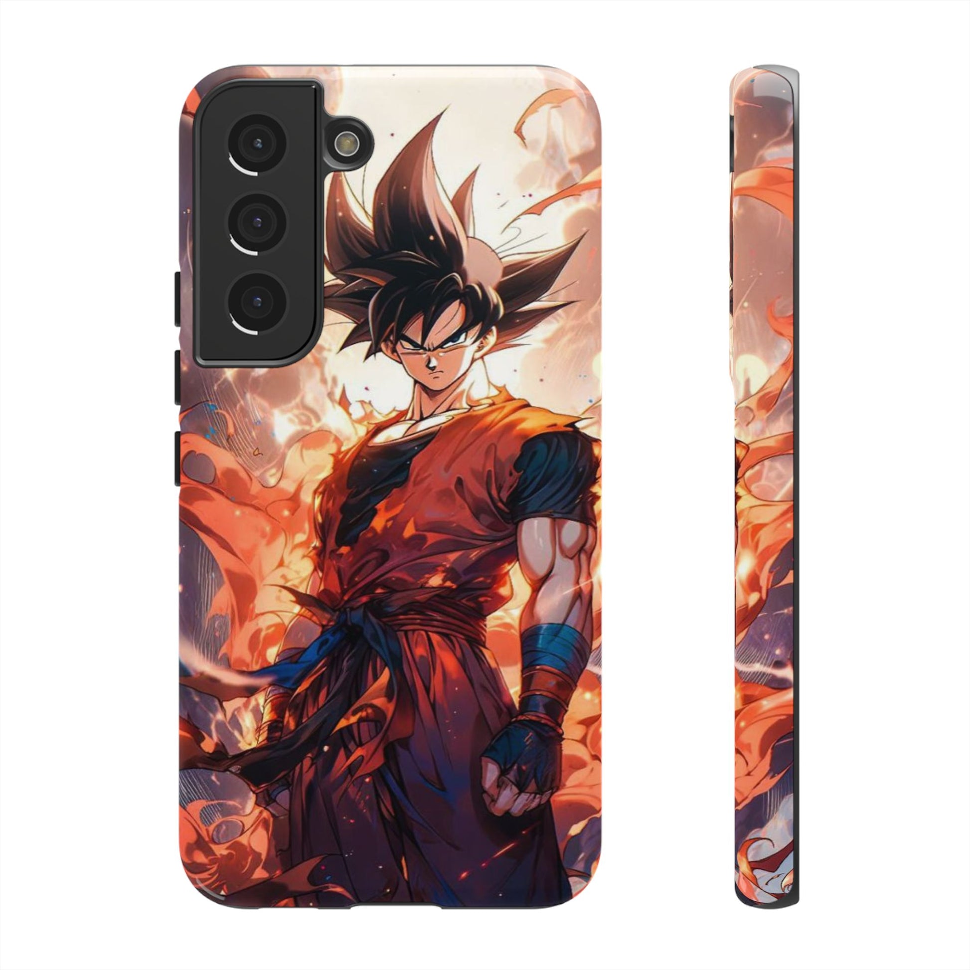 Anime Manga Dragon Ball Z Goku Tough Cases for iPhones, Samsung, and Pixel