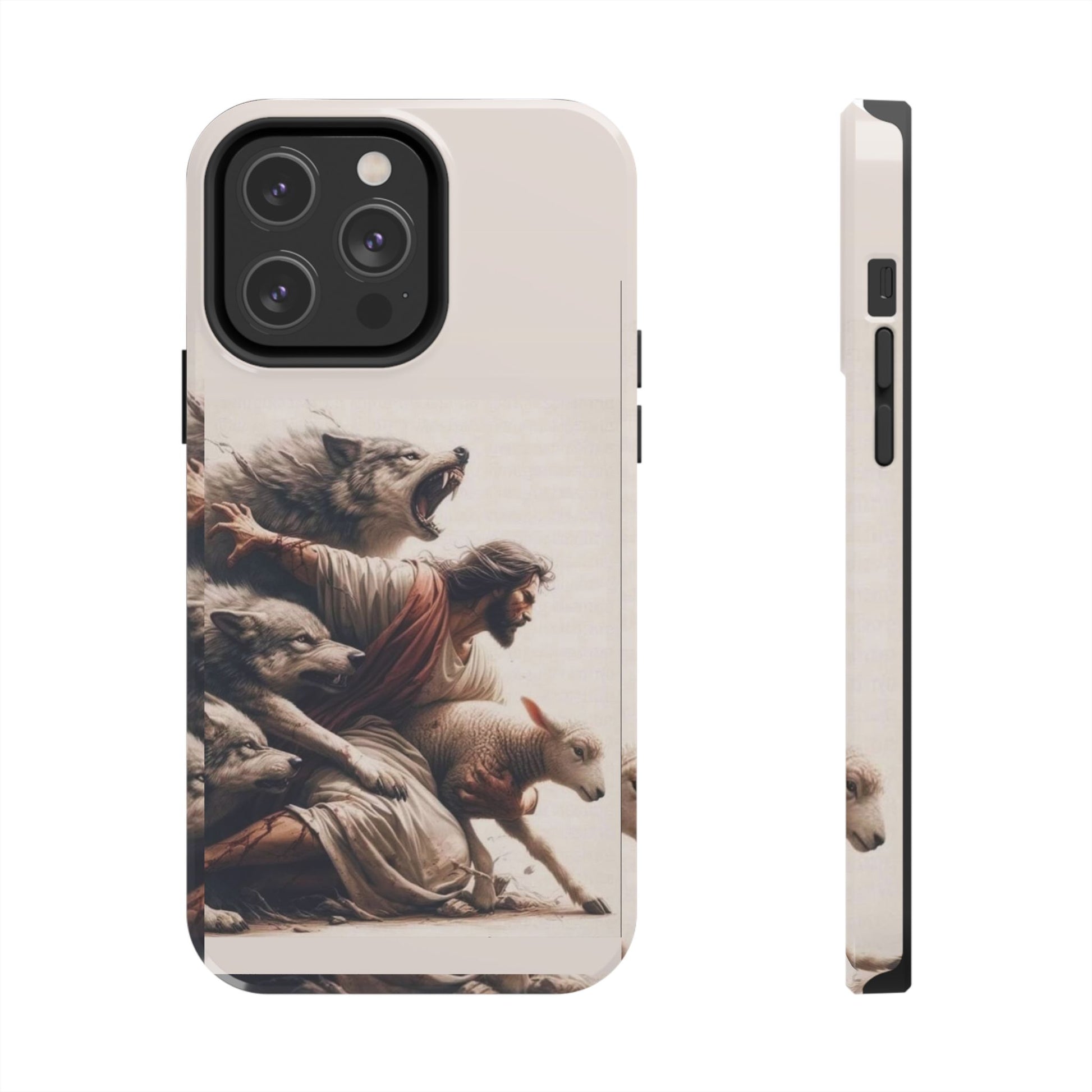 Jesus x Wolves Christian Themed Tough Phone Cases for Iphones & Samsung Phones