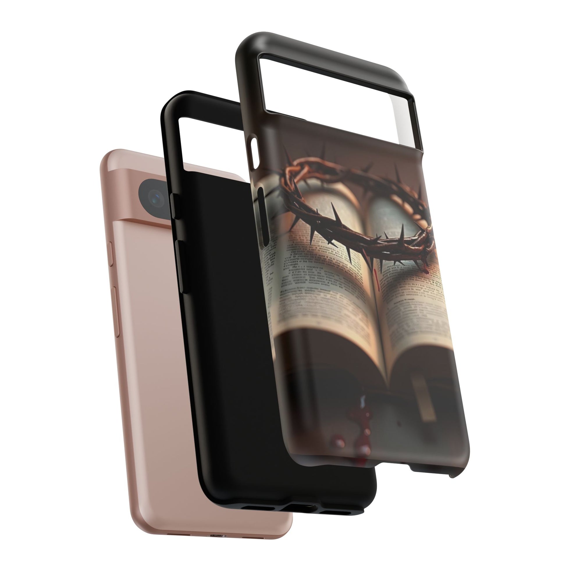 Crown of Thorns and Bible Christian Tough Cases for iPhones, Samsung, and Pixel