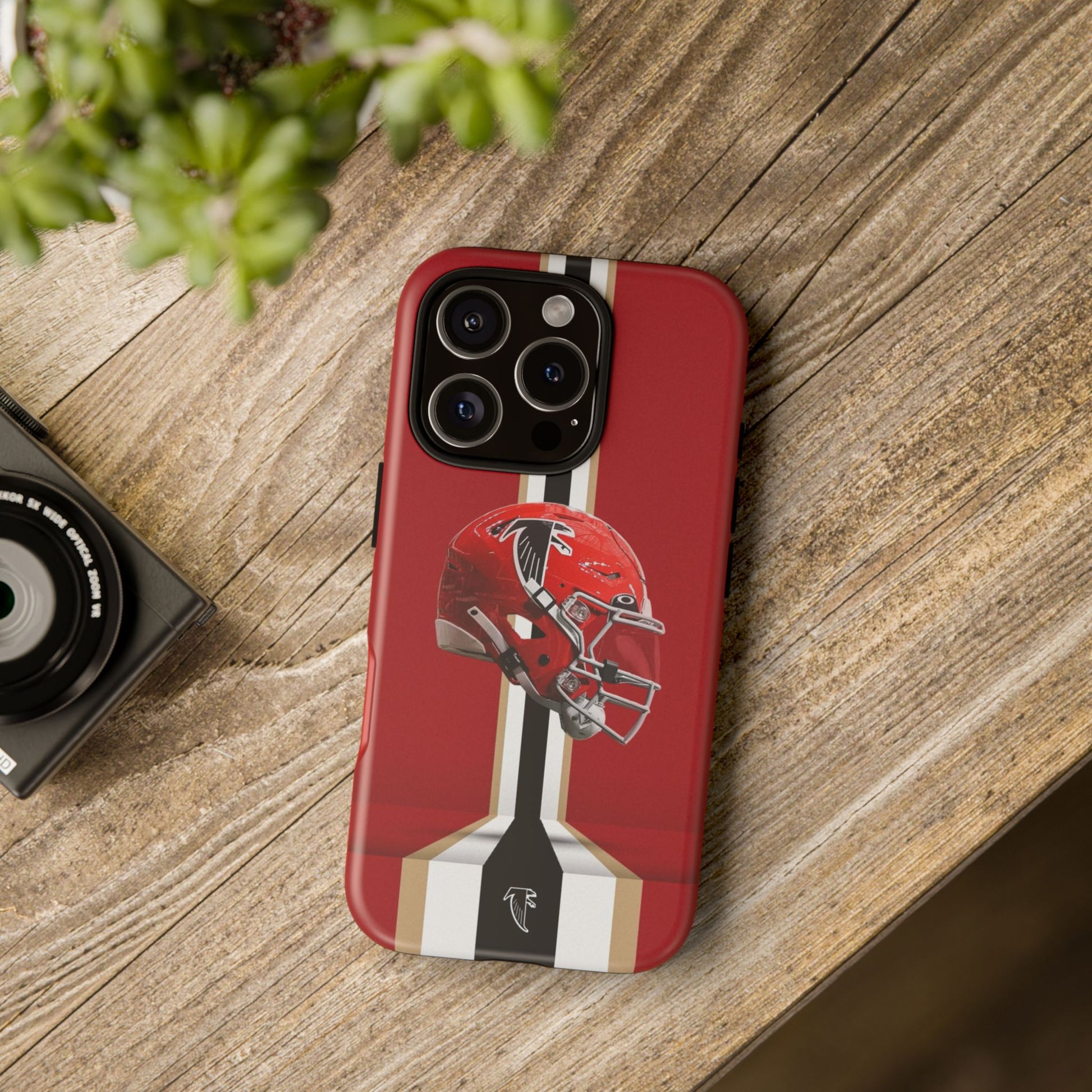 Atlanta Falcons Football Helmet Logo Tough Cases for iPhones, Samsung, and Pixel