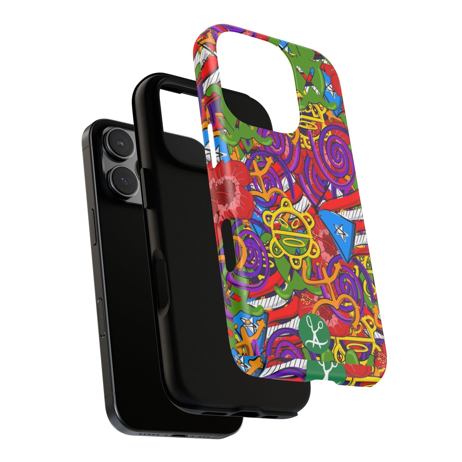Puerto Rico Taino Tribal Art Tough Cases for iPhones, Samsung, and Pixel