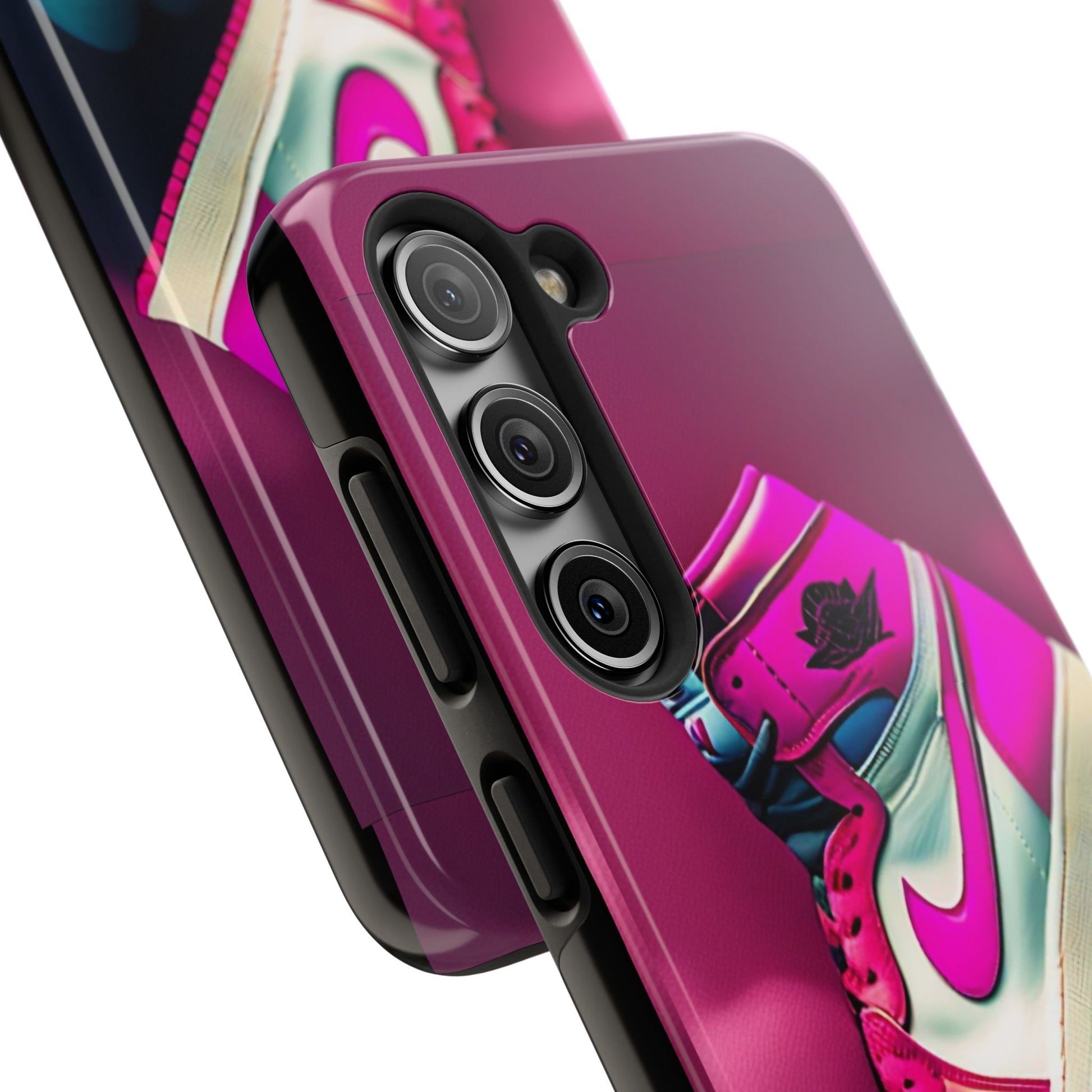 Pink Jordan Sneakers Phone Cases for iPhones & Samsung Phones