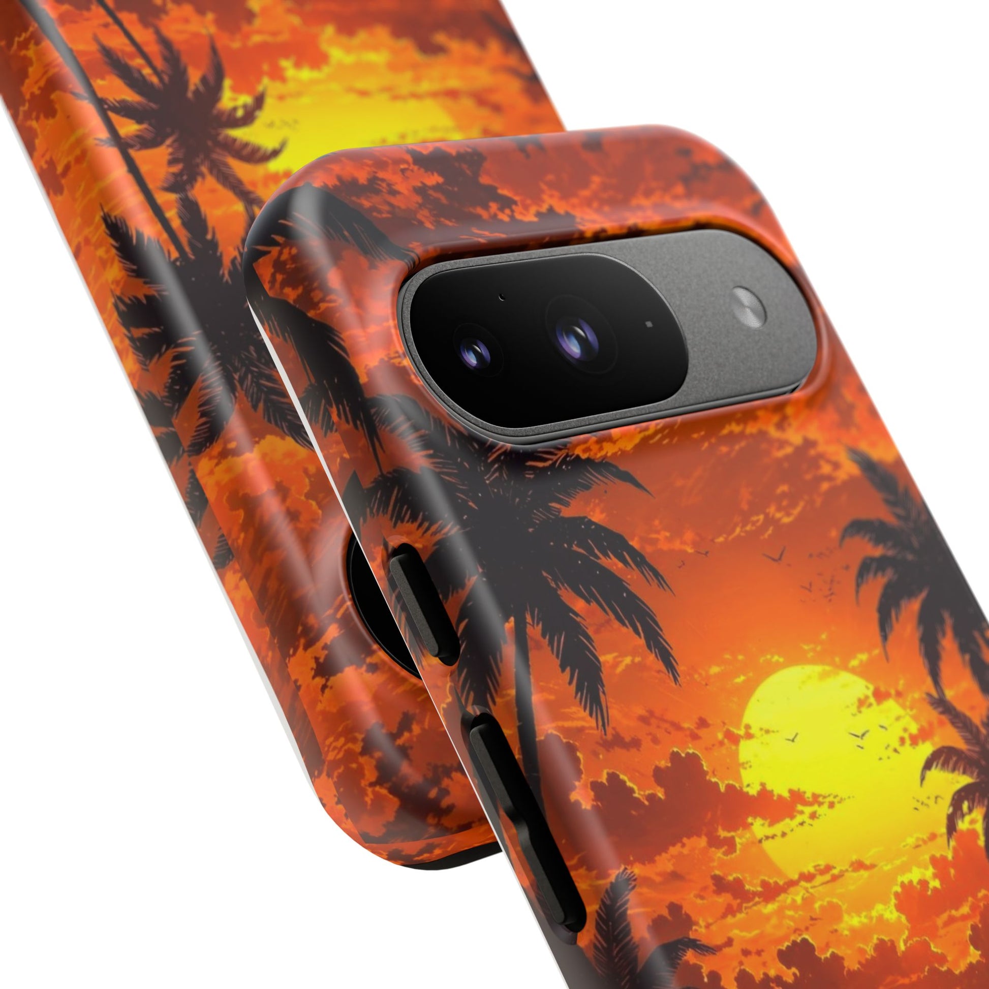 Beautiful Beach Sunset Tough Cases for iPhones, Samsung, and Pixel