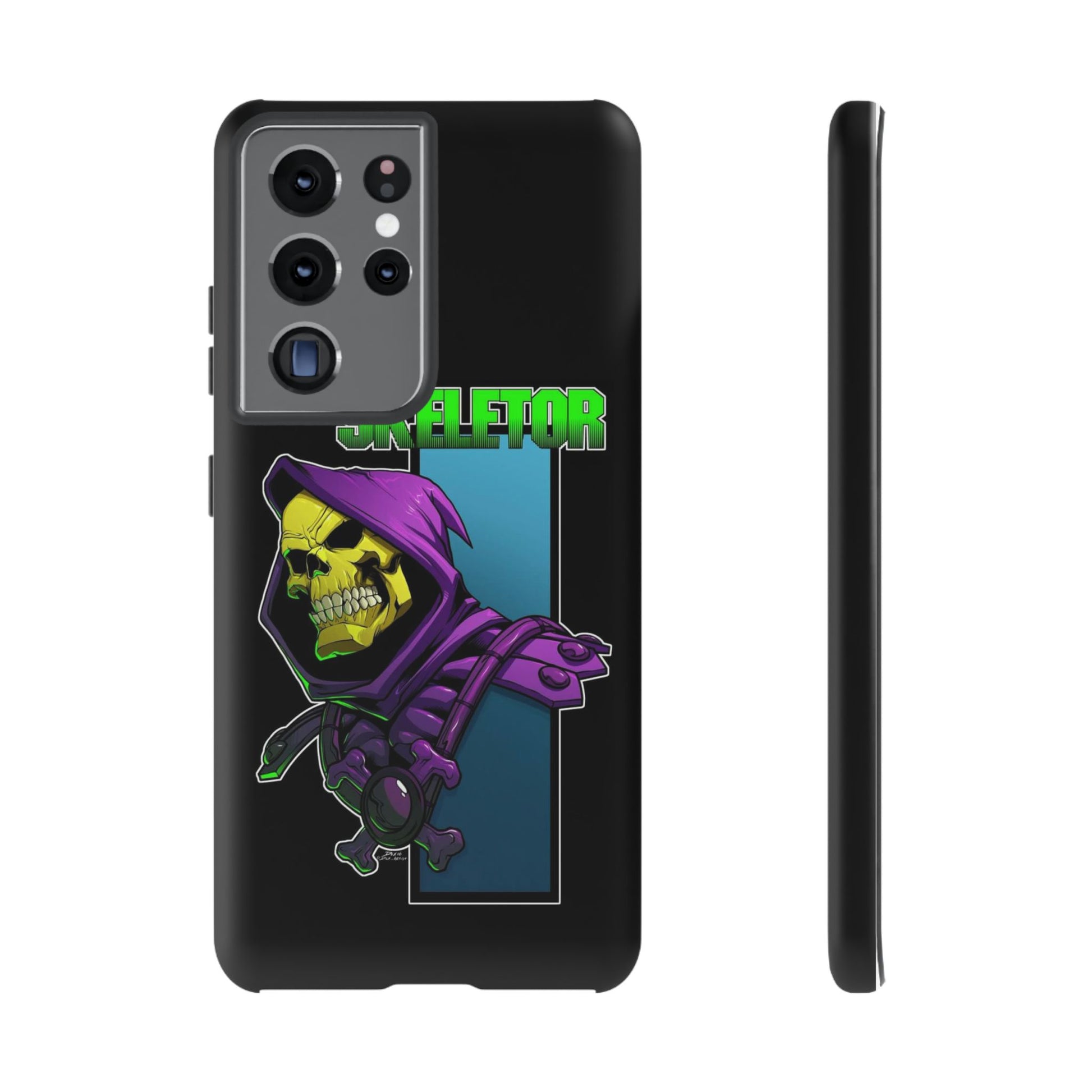 Skeletor Tough Cases for iPhones, Samsung, and Pixel