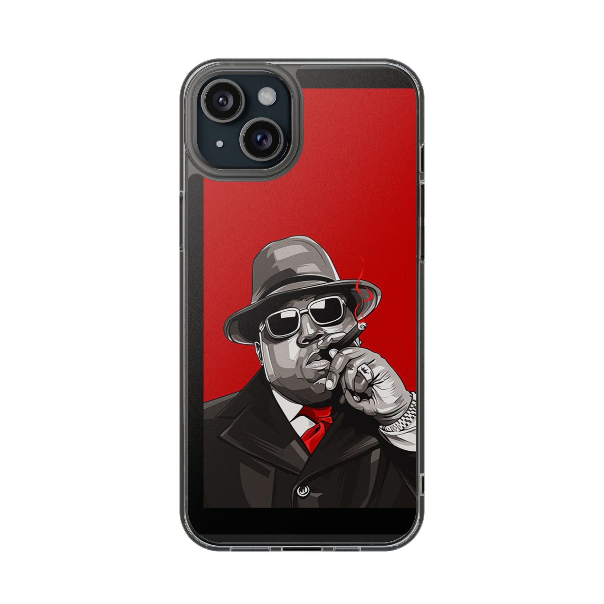 Big Poppa Hip Hop Design for Select Iphones and Samsung, Clear Cover,