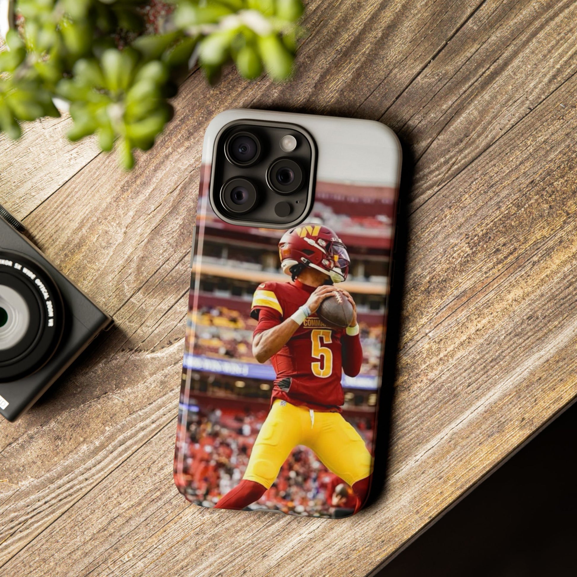Jayden Daniels Washington Football Tough Cases for iPhones, Samsung, and Pixel