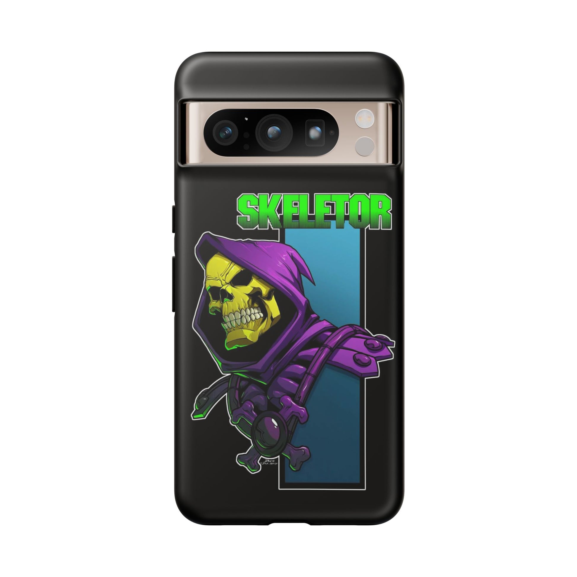Skeletor Tough Cases for iPhones, Samsung, and Pixel