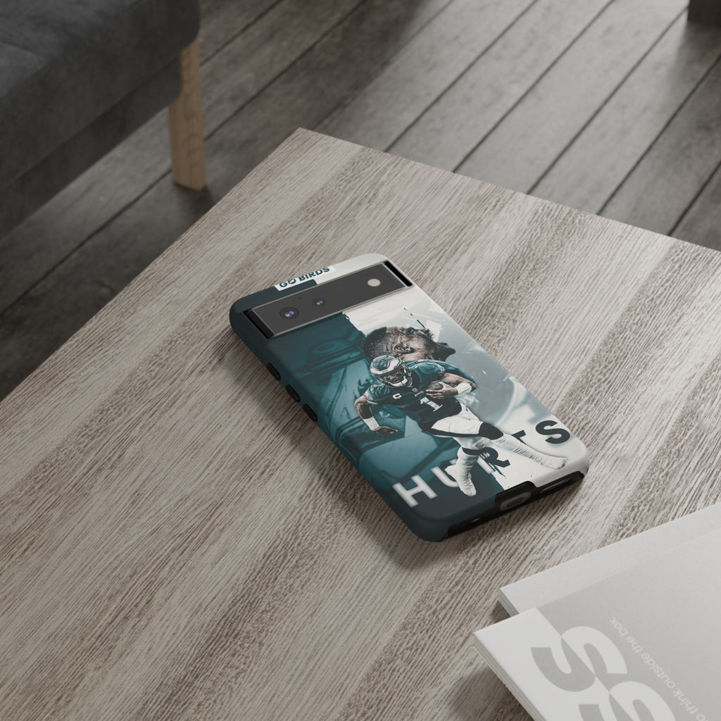 Jalen Hurts Eagles Football Tough Cases for iPhones, Samsung, and Pixel