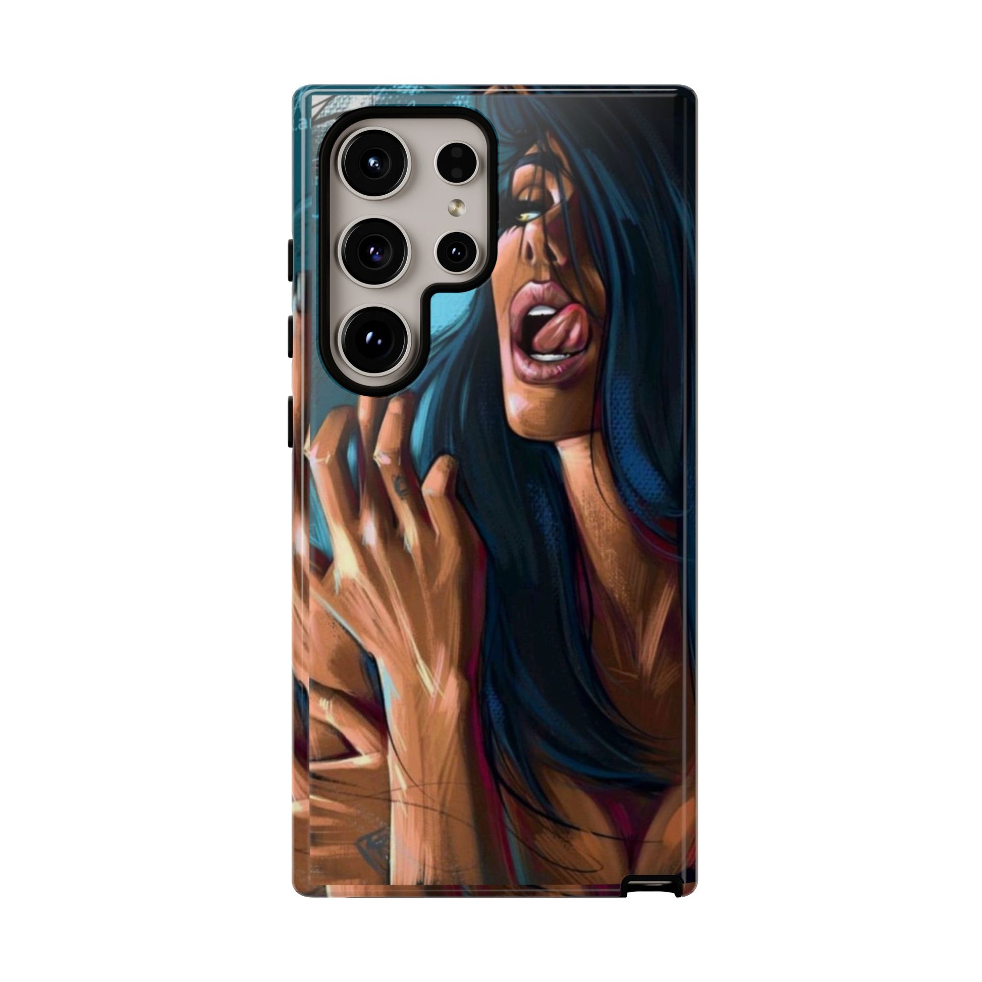 Tough Girl Theme Urban Design Cases for iPhones, Samsung, and Pixel
